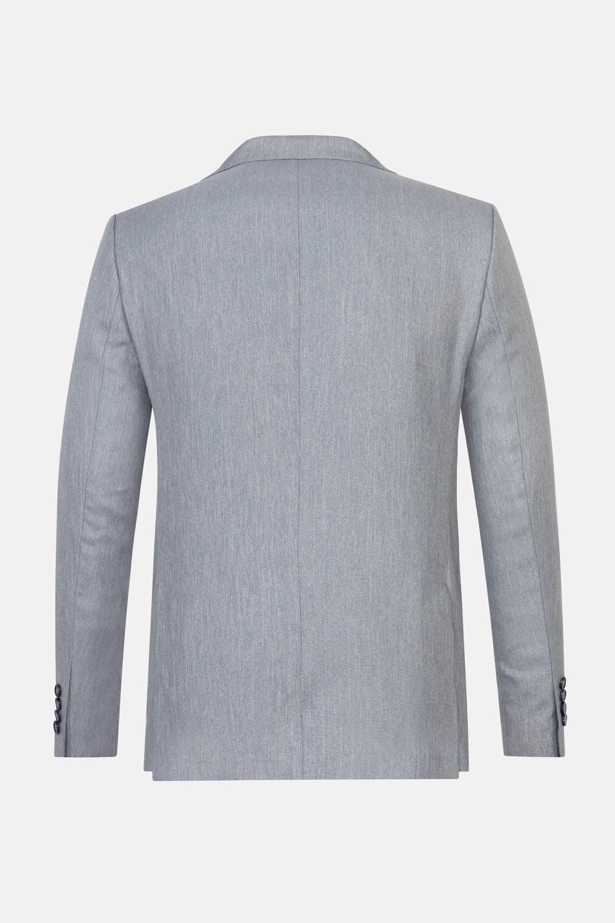 Tweed Light Blue Blazer - 5