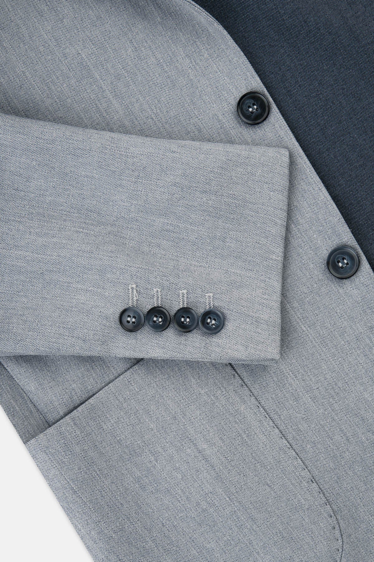 Tweed Light Blue Blazer - 4