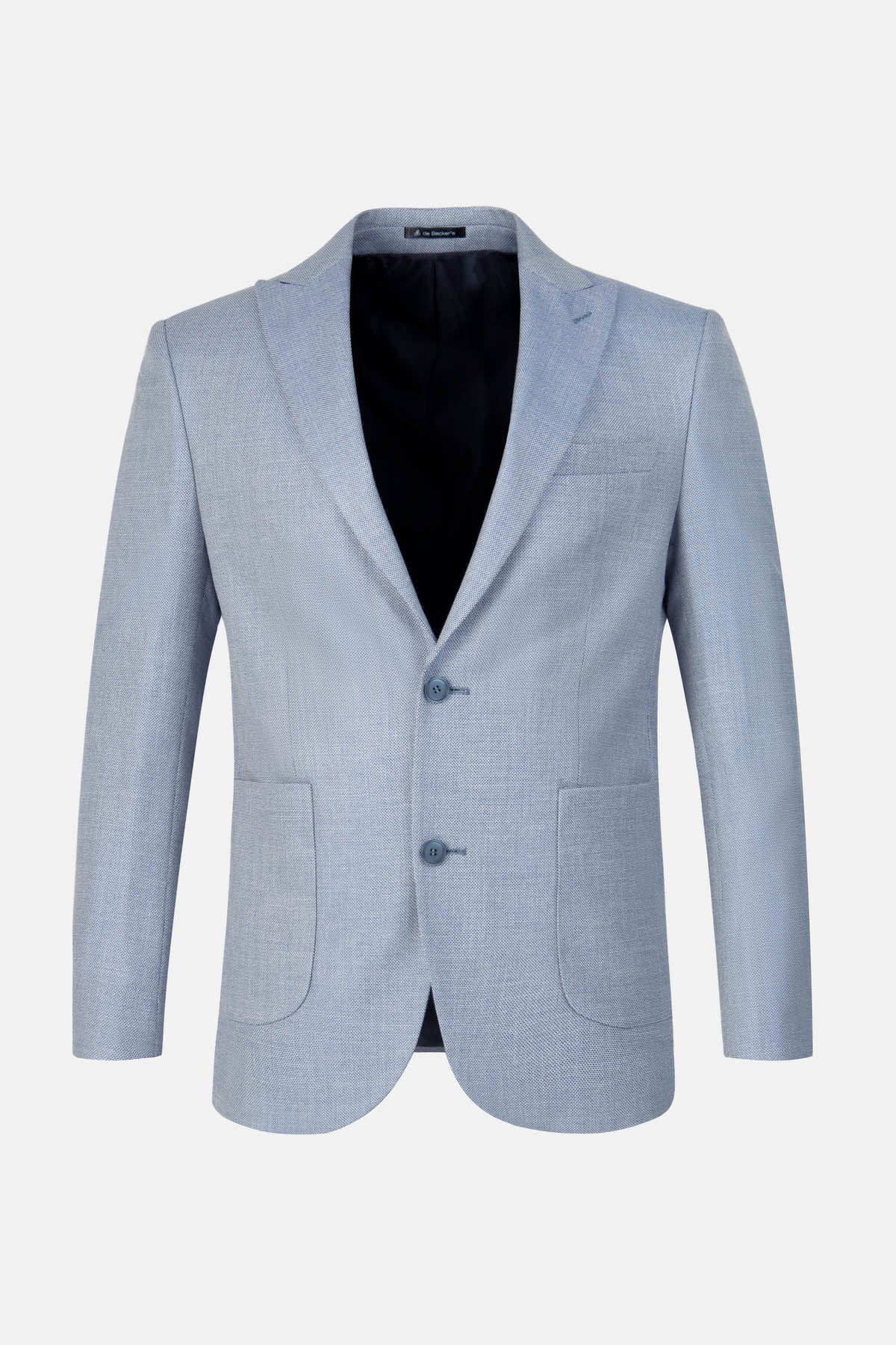 Jacquard Powder Blue Blazer - 1