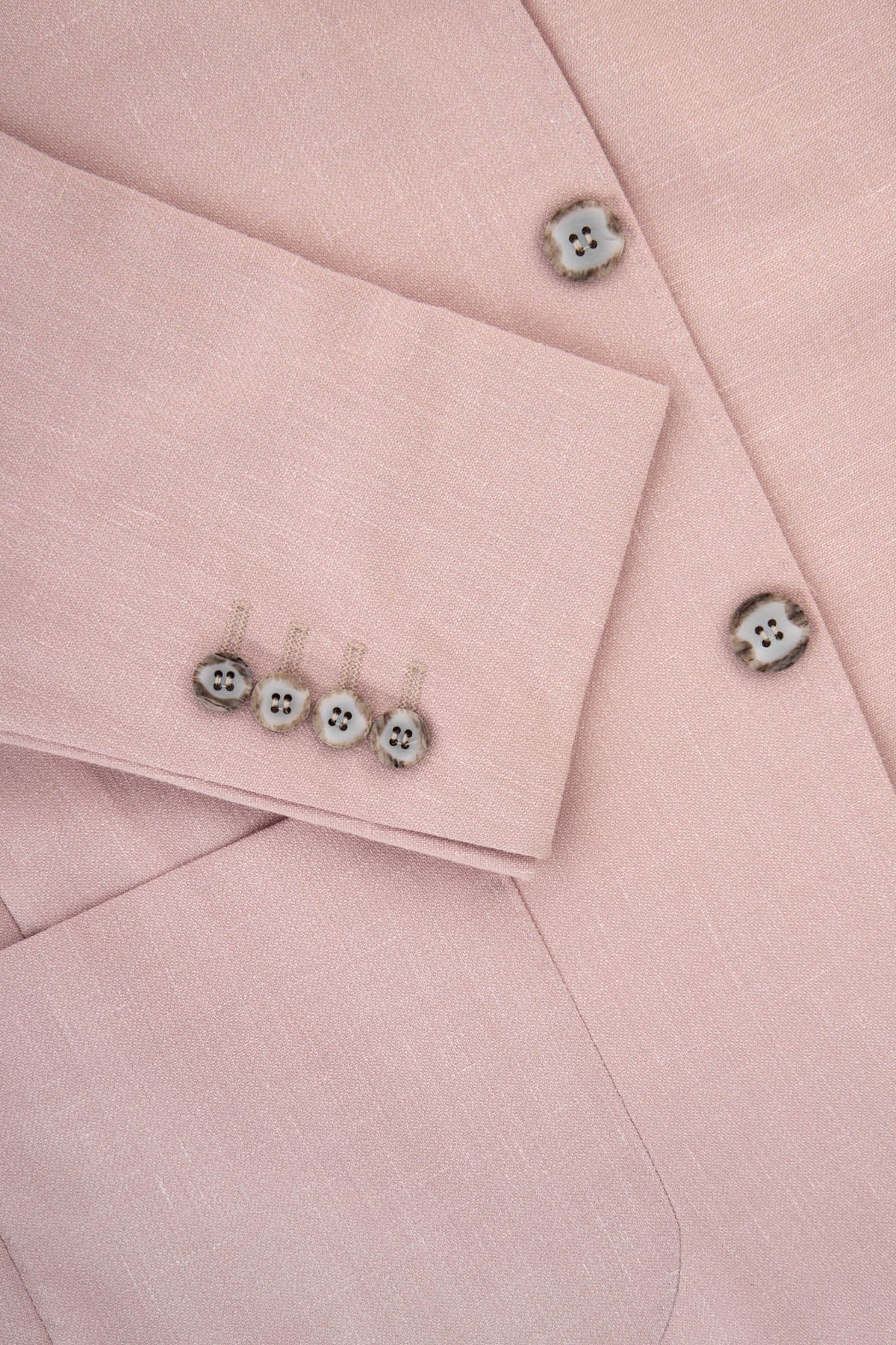 Patterned Pale Dogwood Pink Blazer - 2
