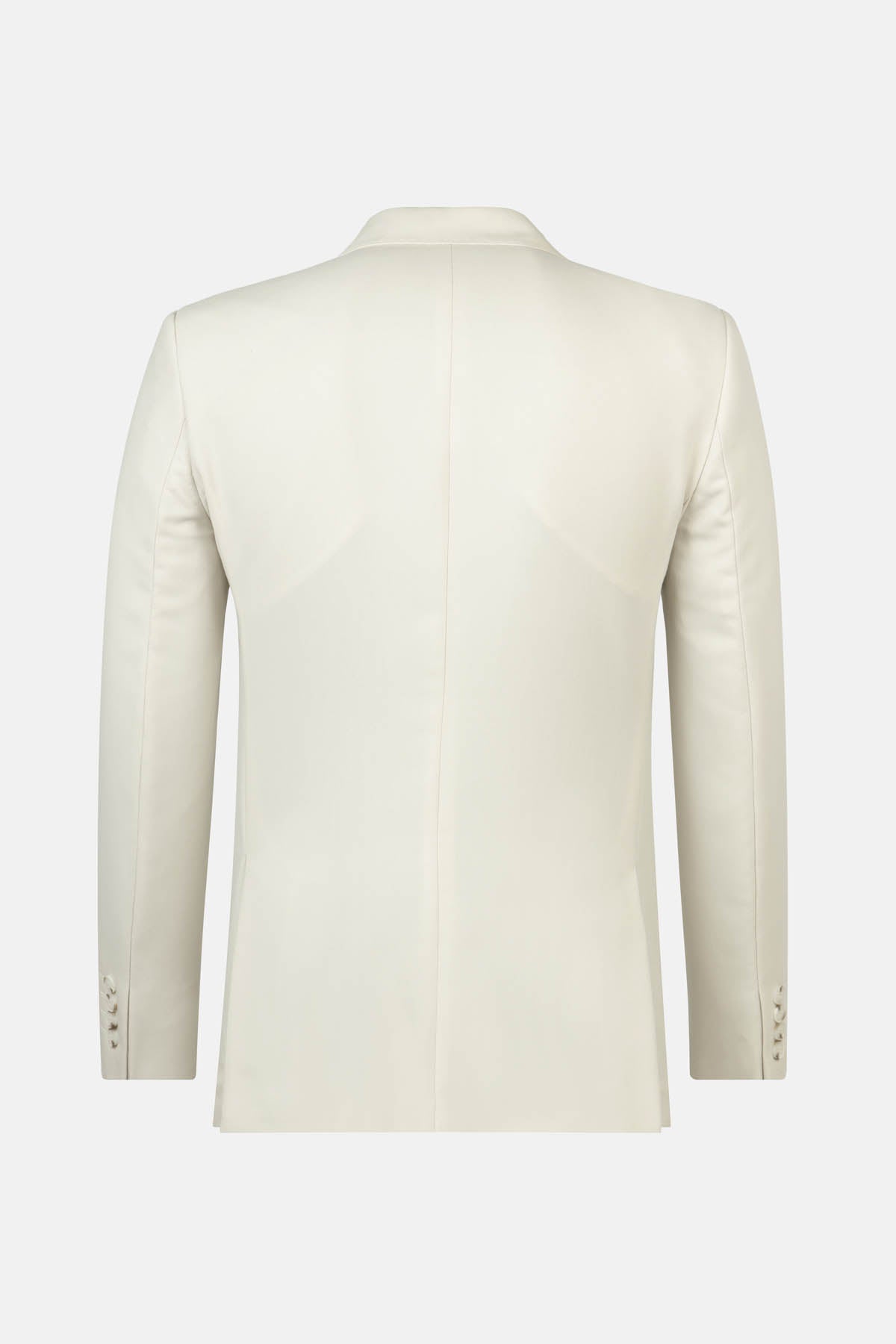 Patterned Light Cream Blazer - 5