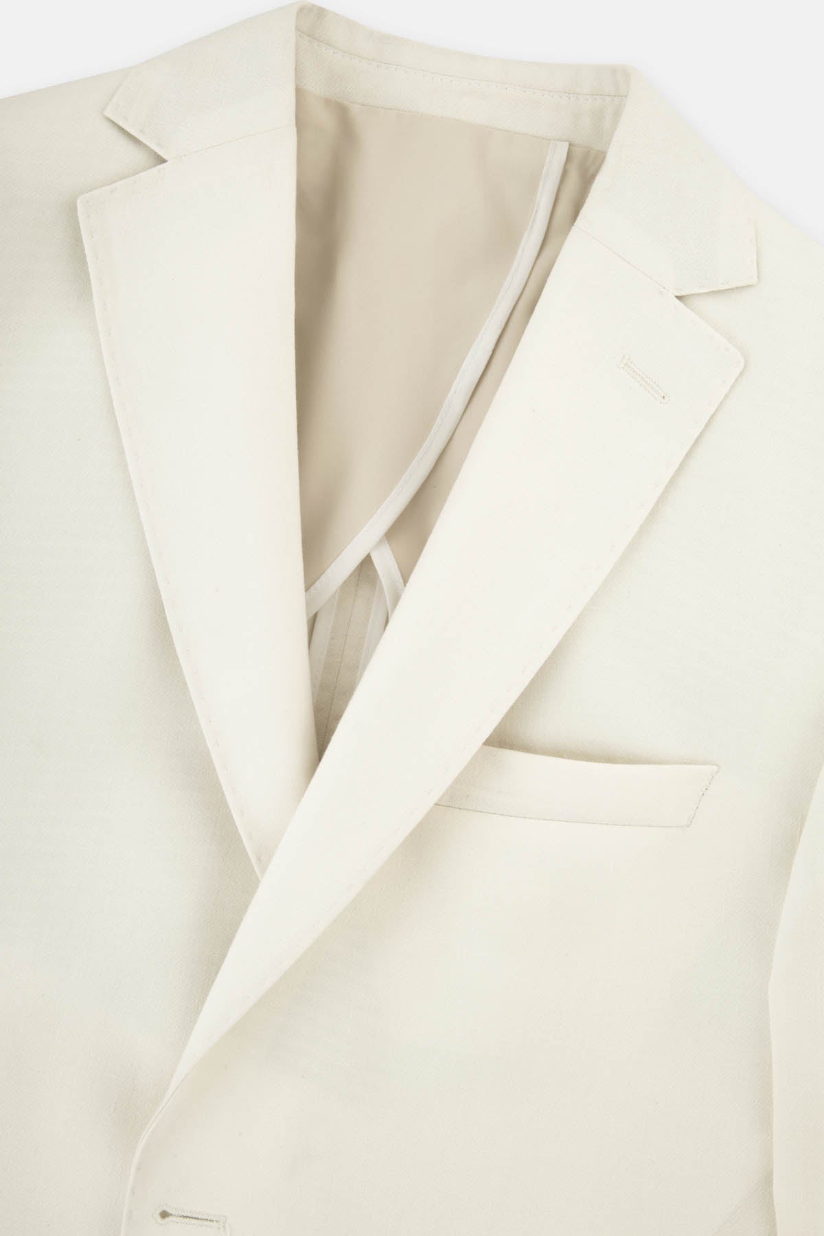 Patterned Light Cream Blazer - 2