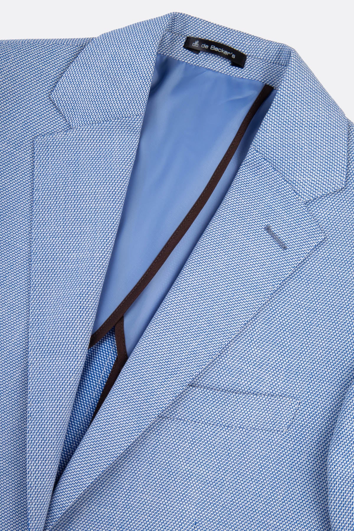 Jacquard Light Blue Blazer - 2
