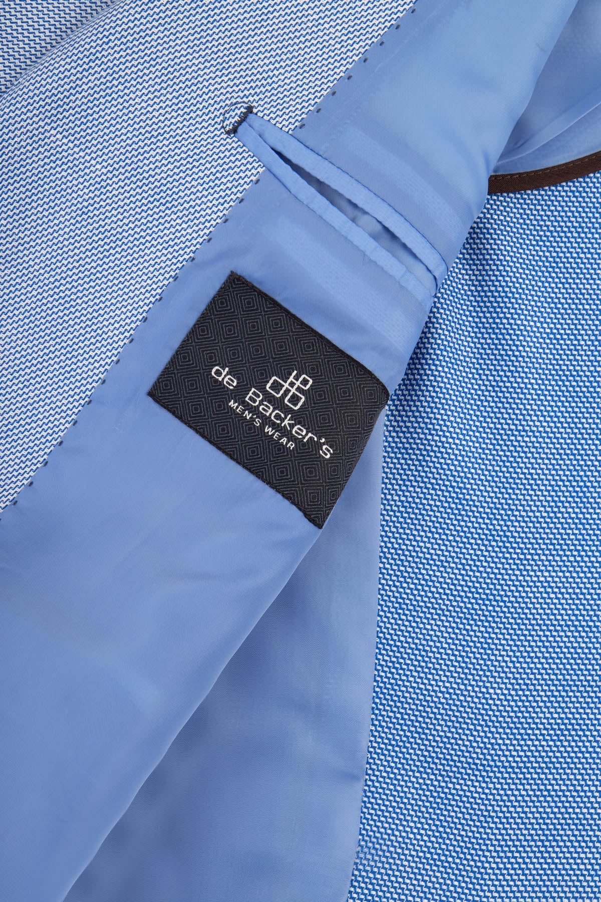 Jacquard Light Blue Blazer - 3