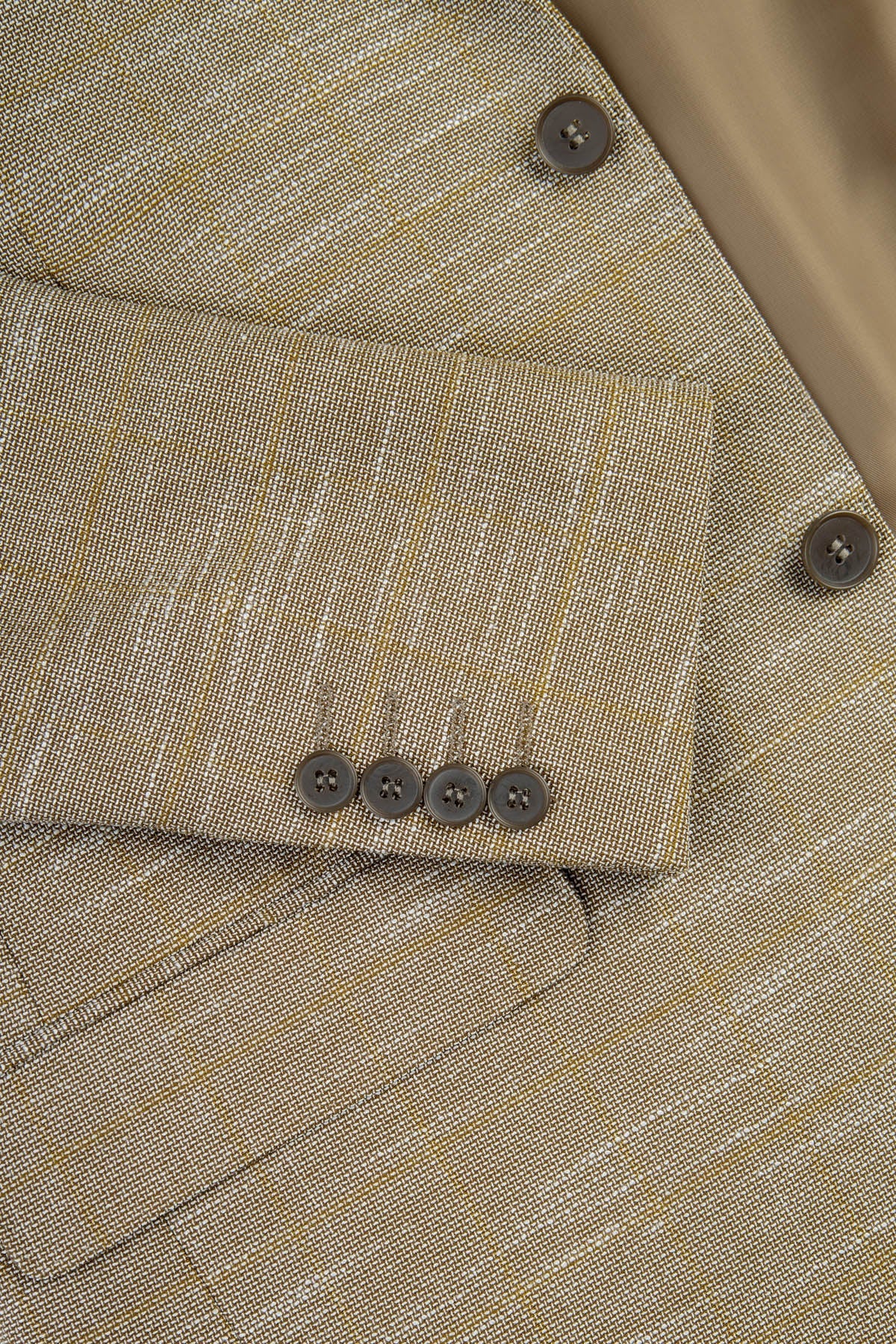 Jacquard Light Olive Blazer - 4
