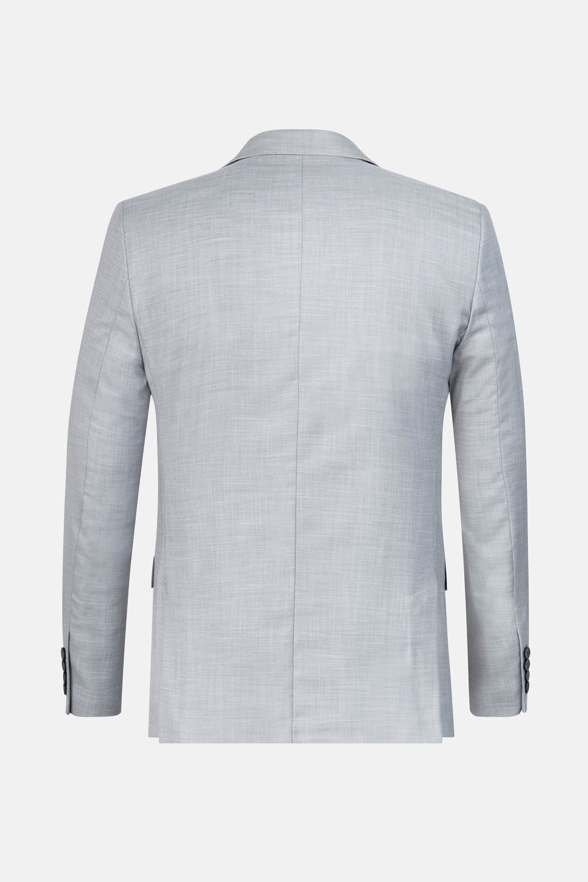 Linen-look French Gray Blazer - 5