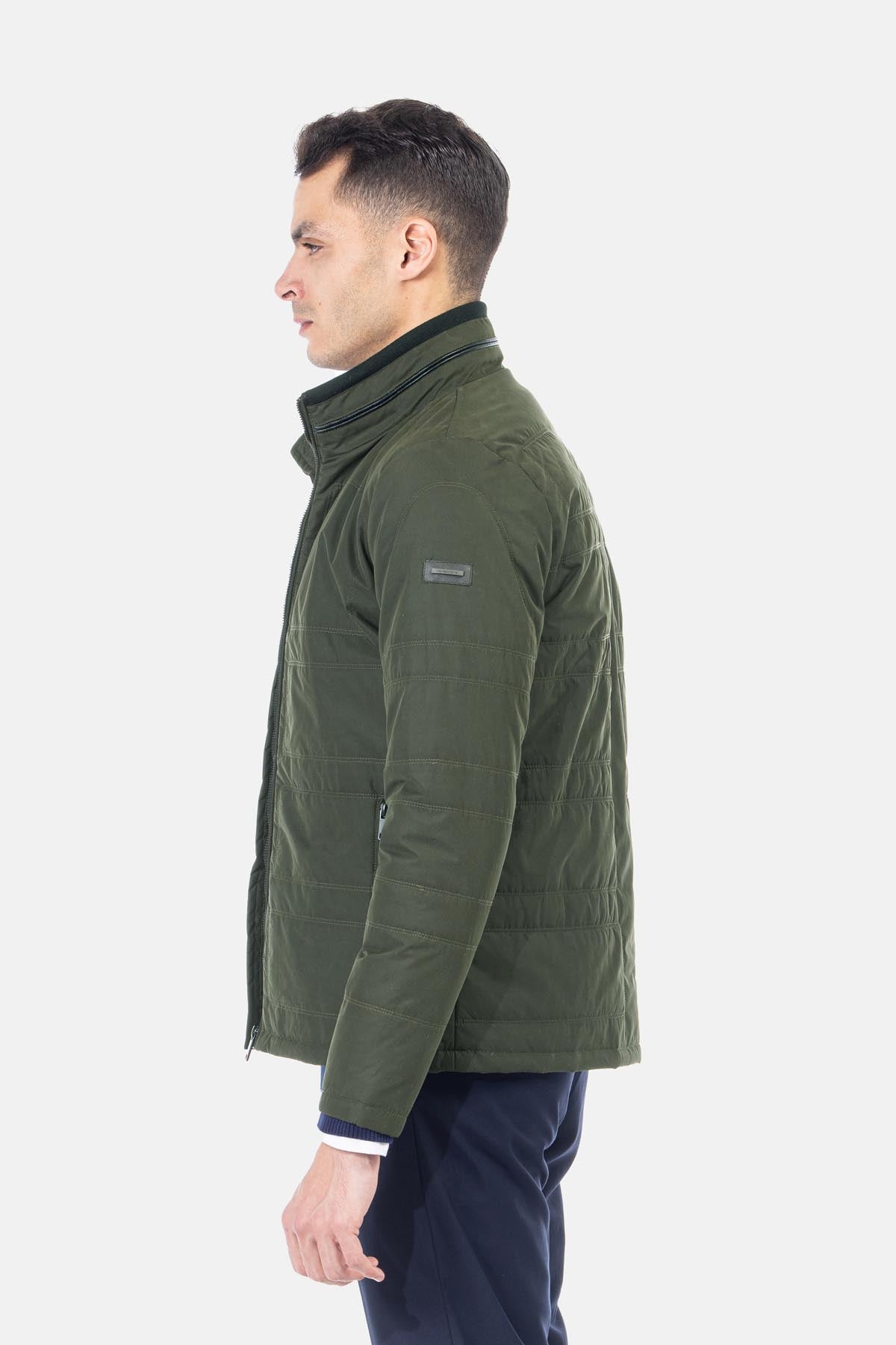 Waterproof Dark Green Sweater Jacket - 3