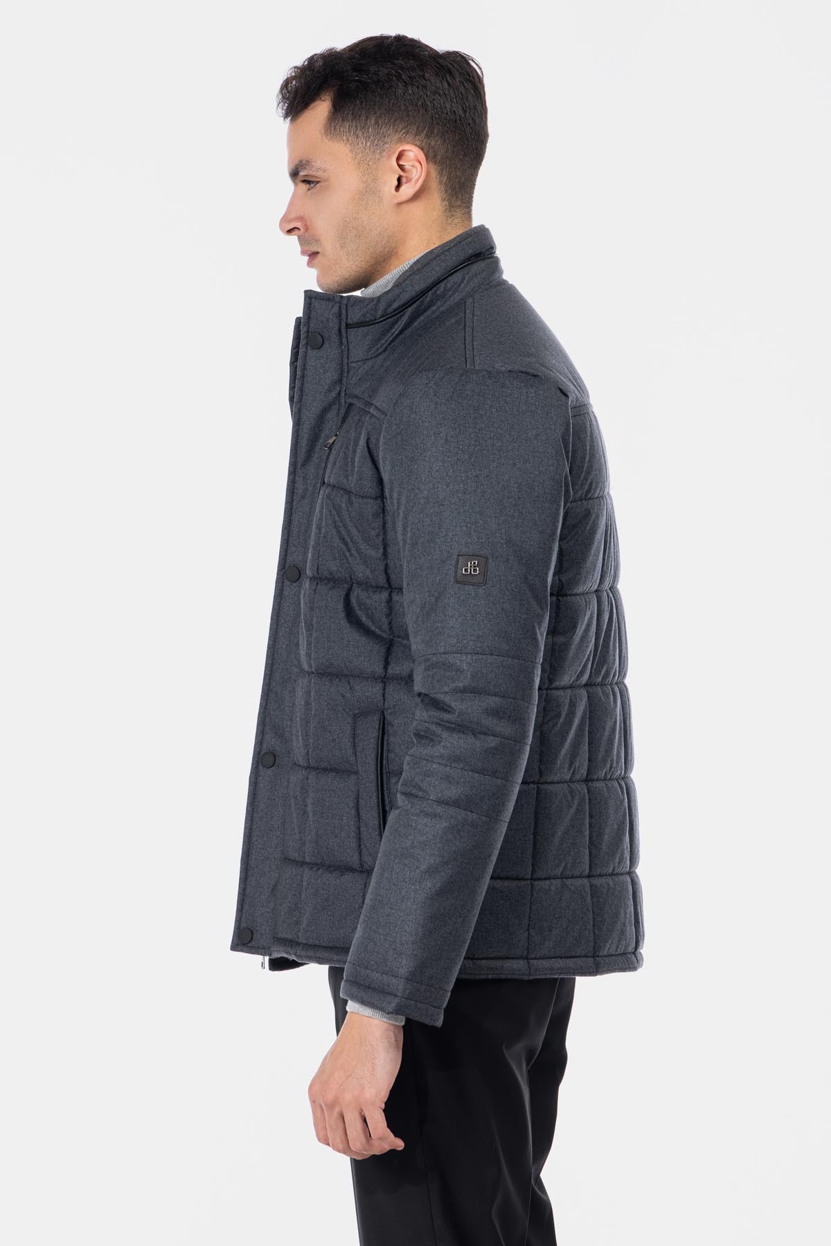 Waterproof Wooven Gray Sweater - 3