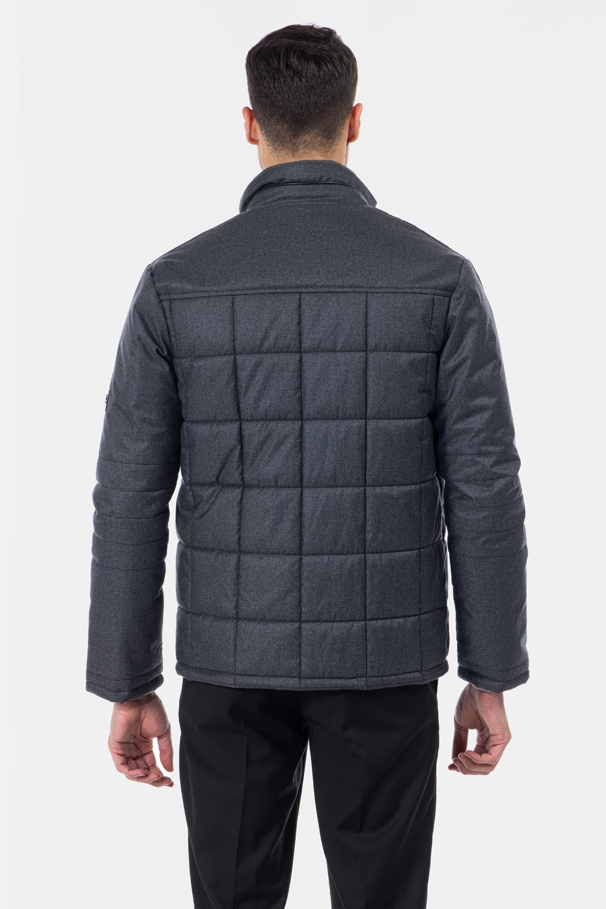 Waterproof Wooven Gray Sweater - 4
