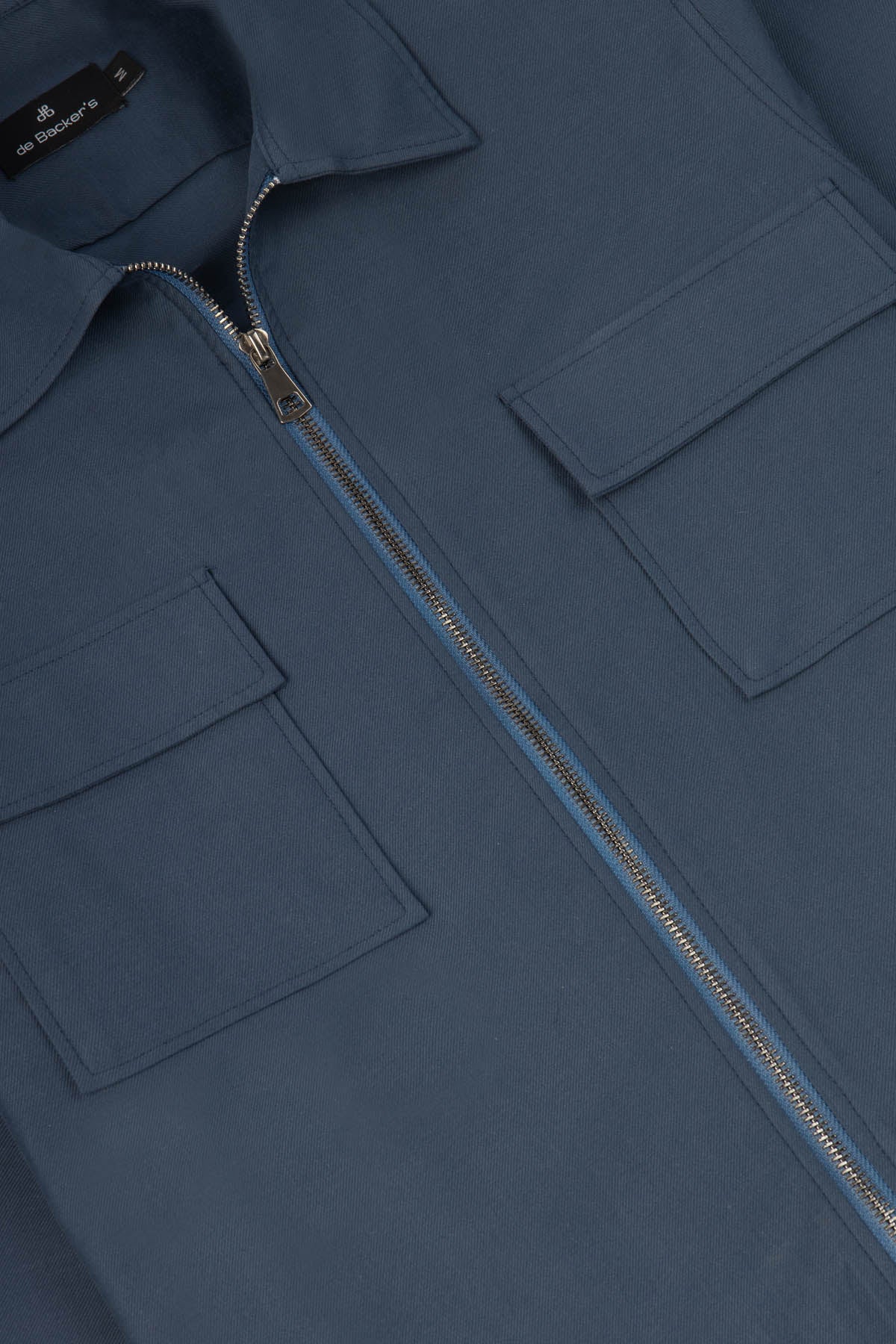 Cayan Blue Zip-Up Over-Shirt - 4