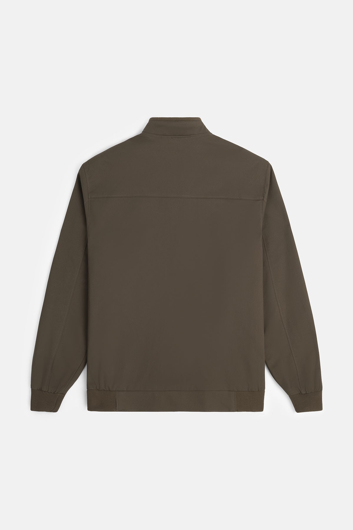 Bomber Burnt Brown Gabardine Jacket