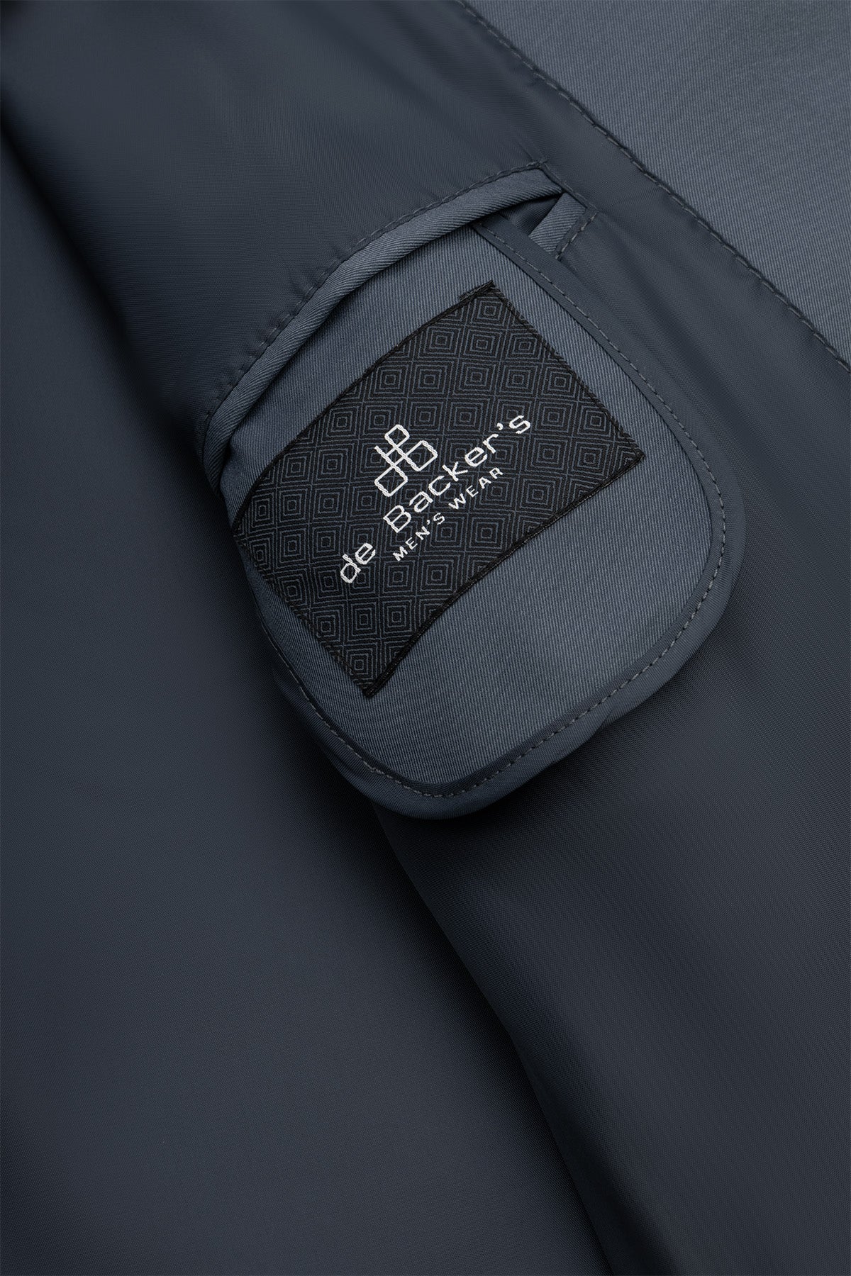 Bomber Outer Space Blue Gabardine Jacket