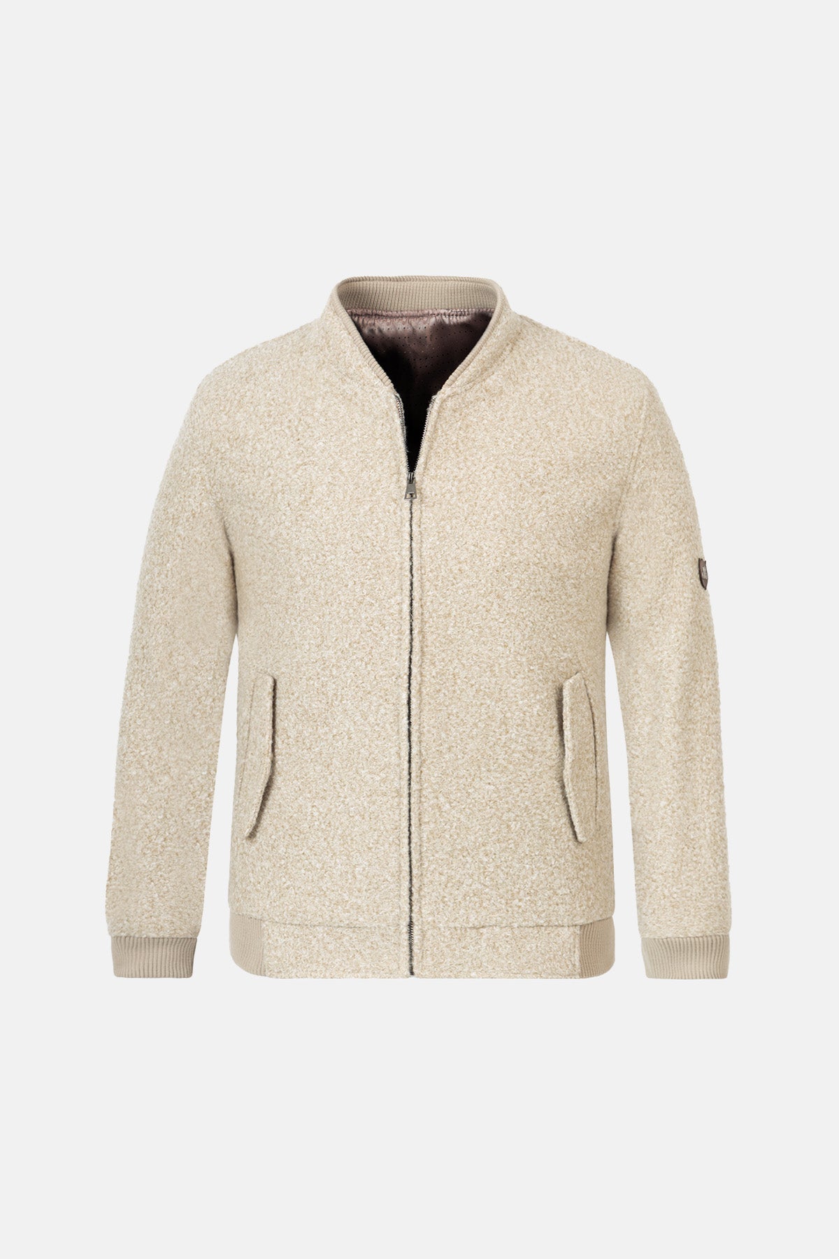 Light Beige Felt Jacket - 3