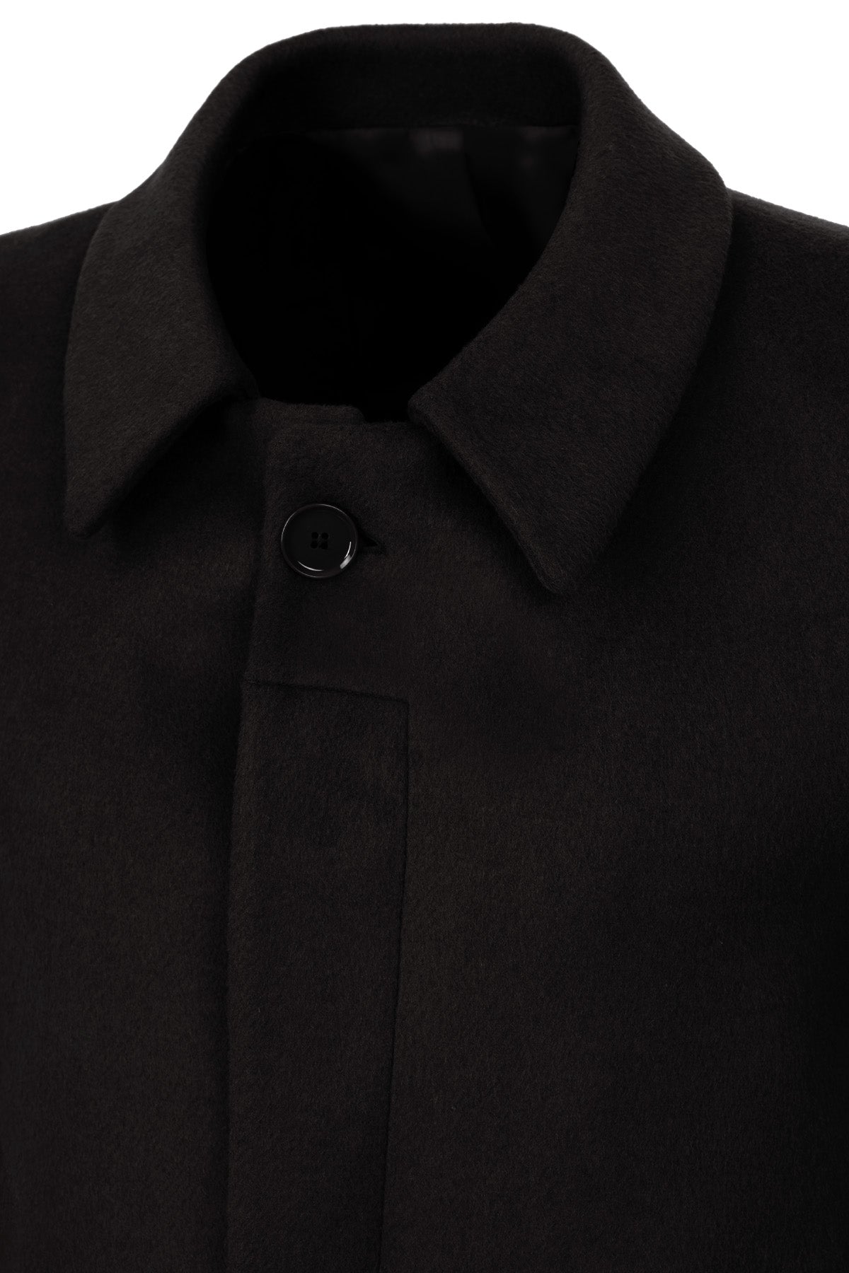 Black Felt Classic Coat