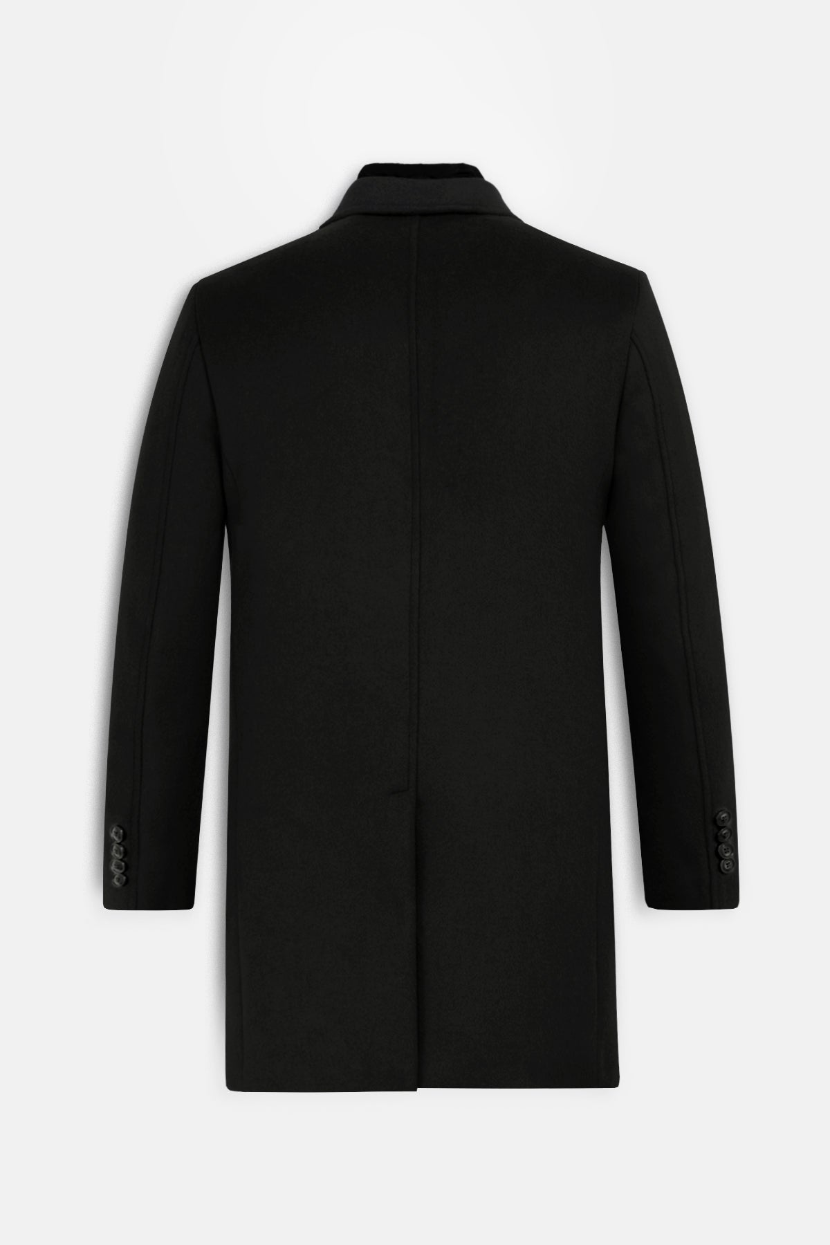 Black Felt Coat with removable padded piece