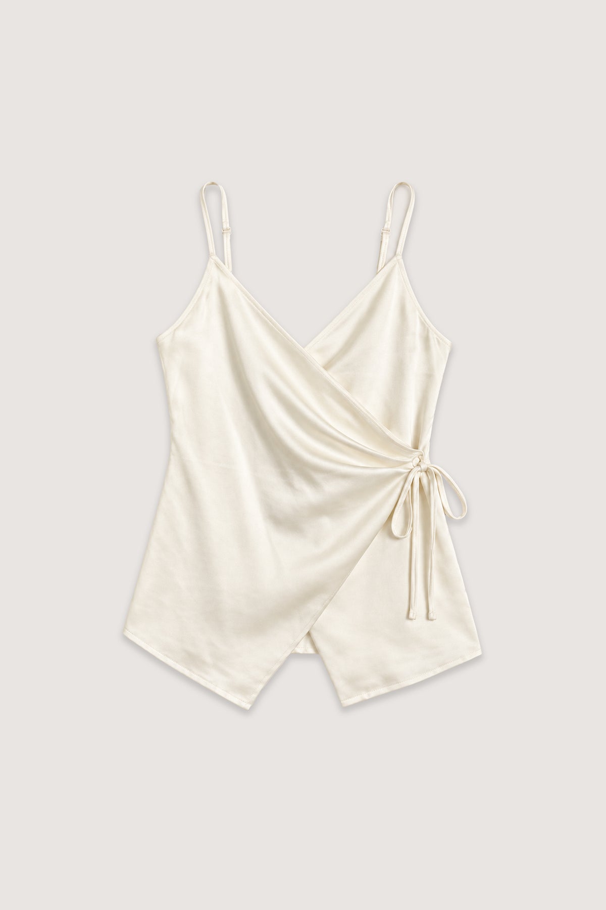 White Sheen Chiffon Blouse