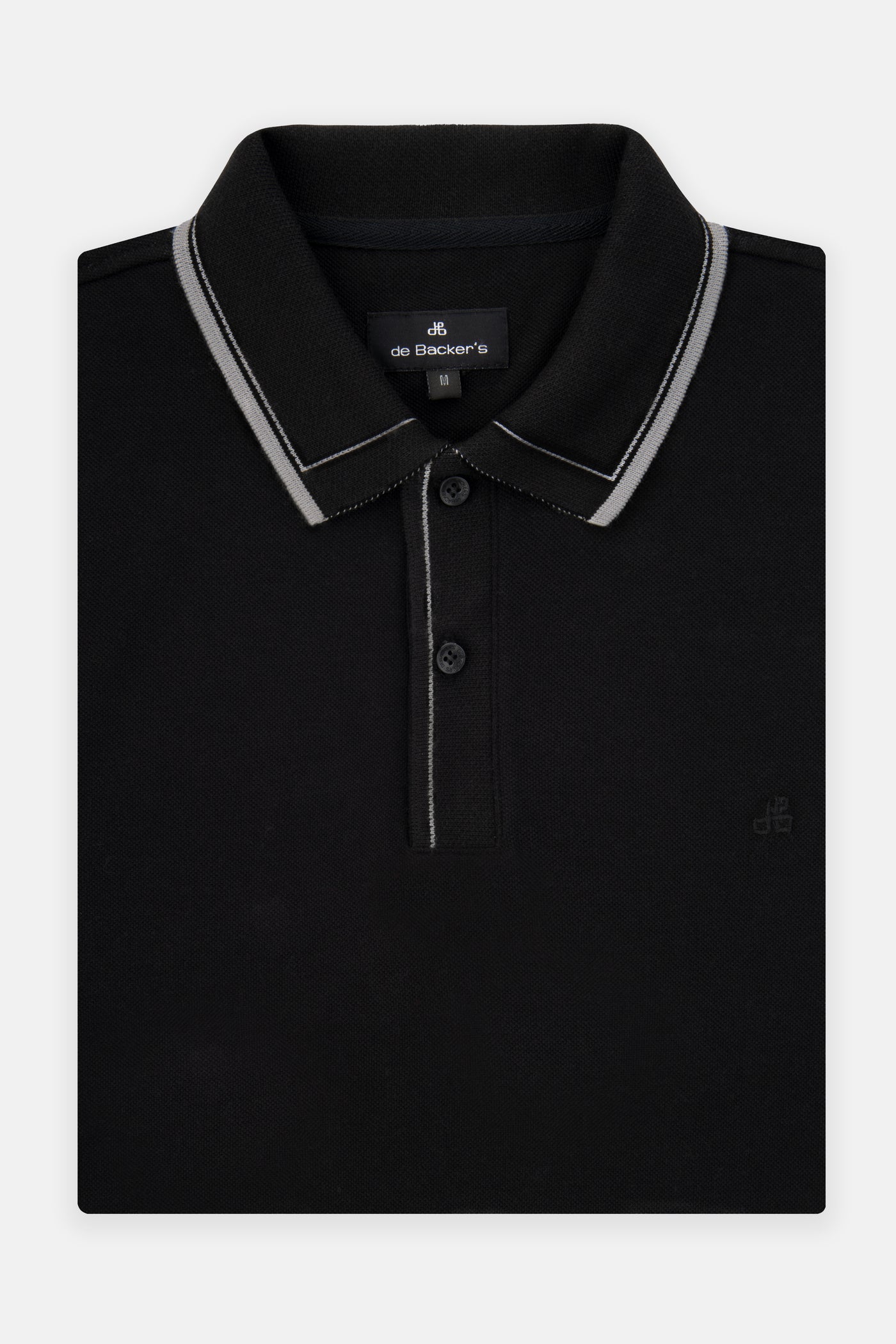 Pique Solid  Black Cotton Polo
