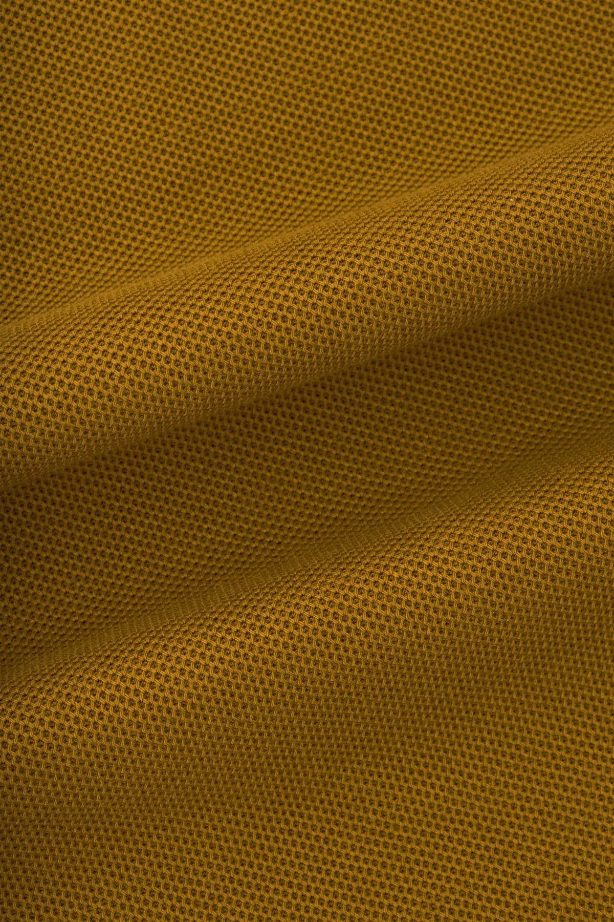 Pique Solid Golden Brown Zip-Up Polo - 4