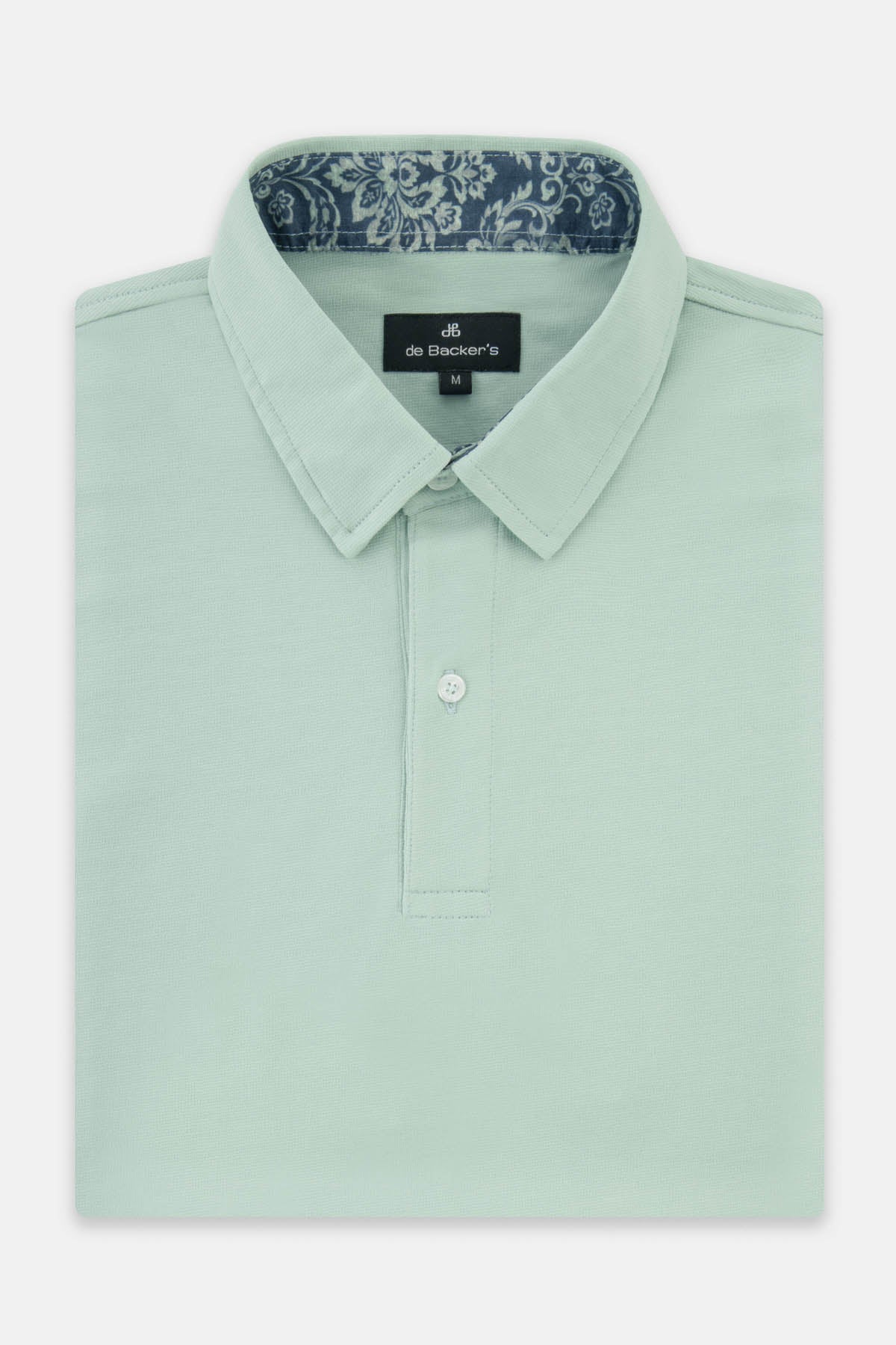 Pique Solid Green Spring Rain Polo - 1
