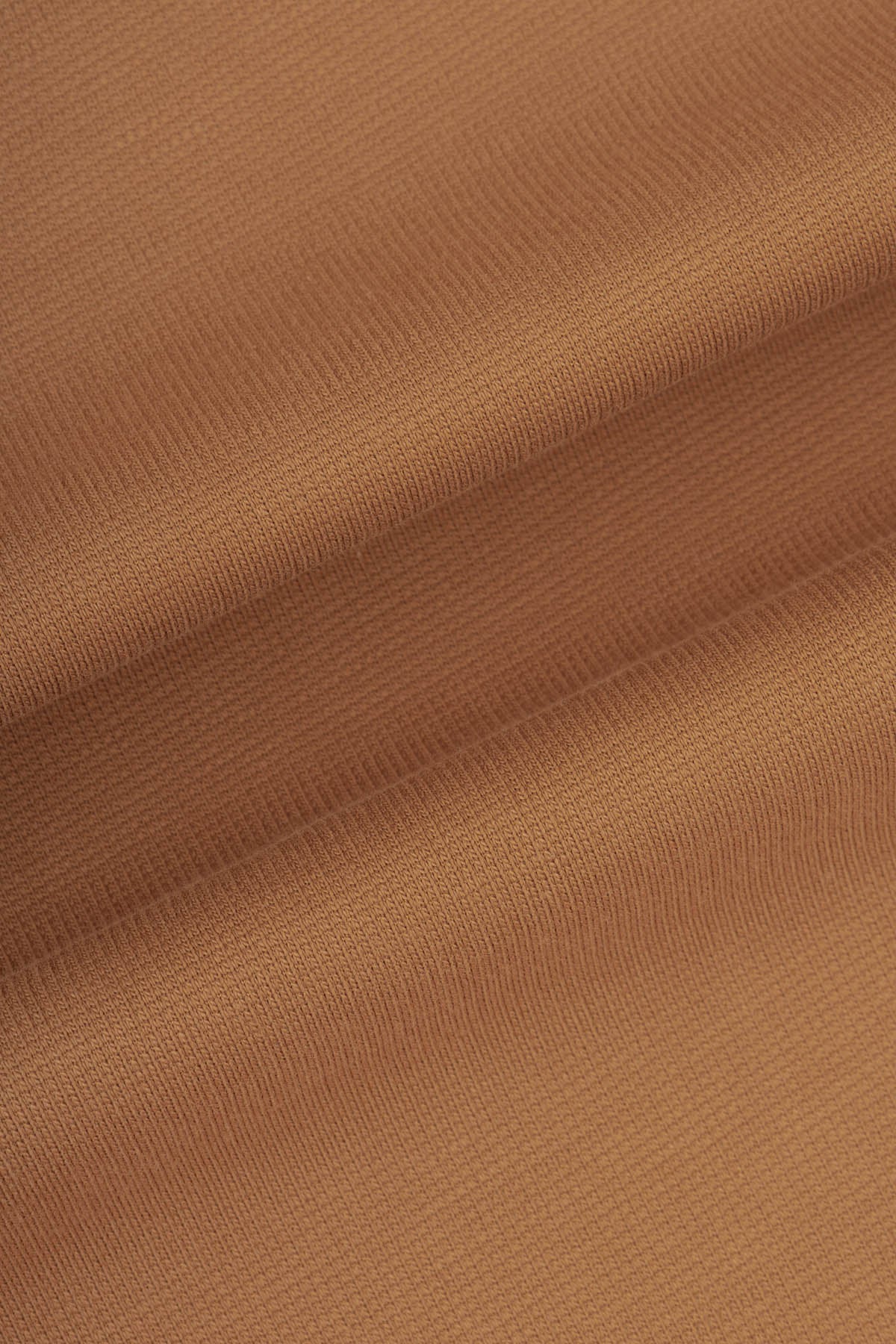 Solid Pique Chamois Brown Polo - 4