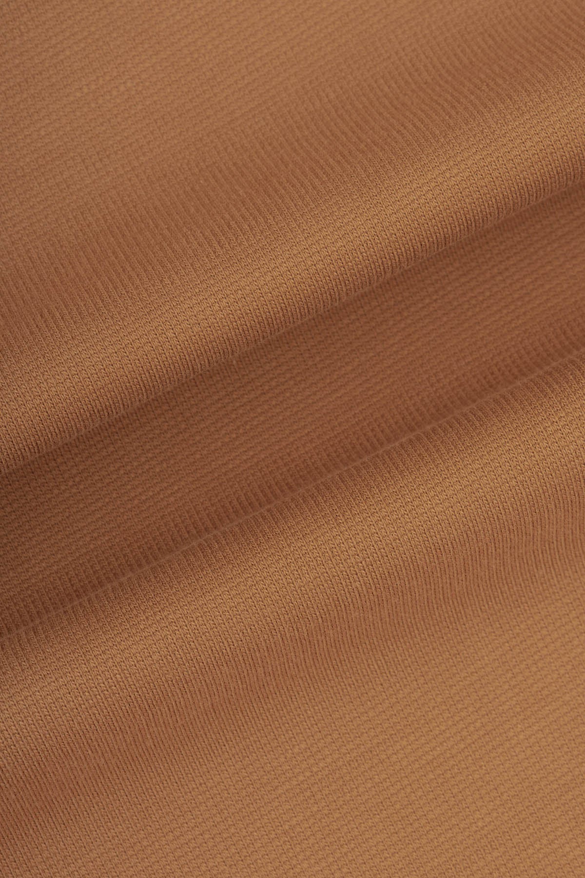 Solid Pique Chamois Brown Polo - 4