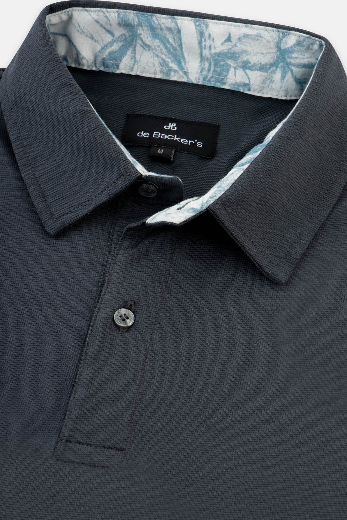Pique Solid Dark Gray Polo - 2