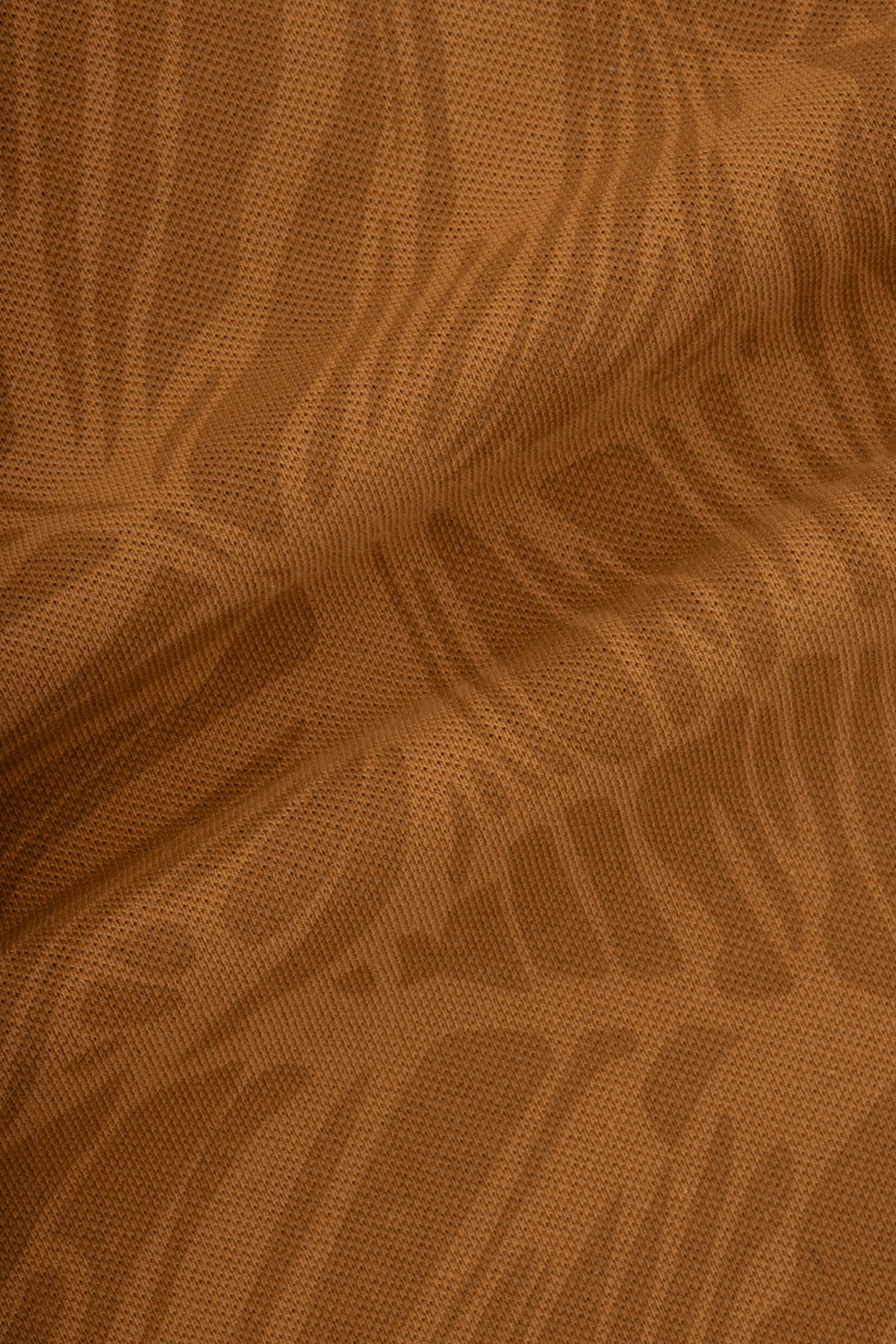 Printed Pique Raw Umber Brown Polo - 4