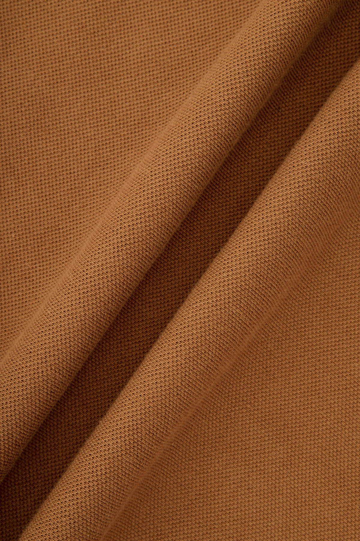 Solid Pique ۻRaw Umber Brown Polo - 4