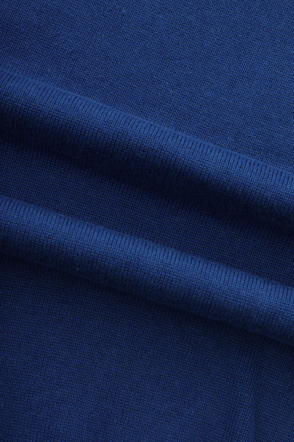 Plain Basic Marian Blue V Neck Pullover - 4
