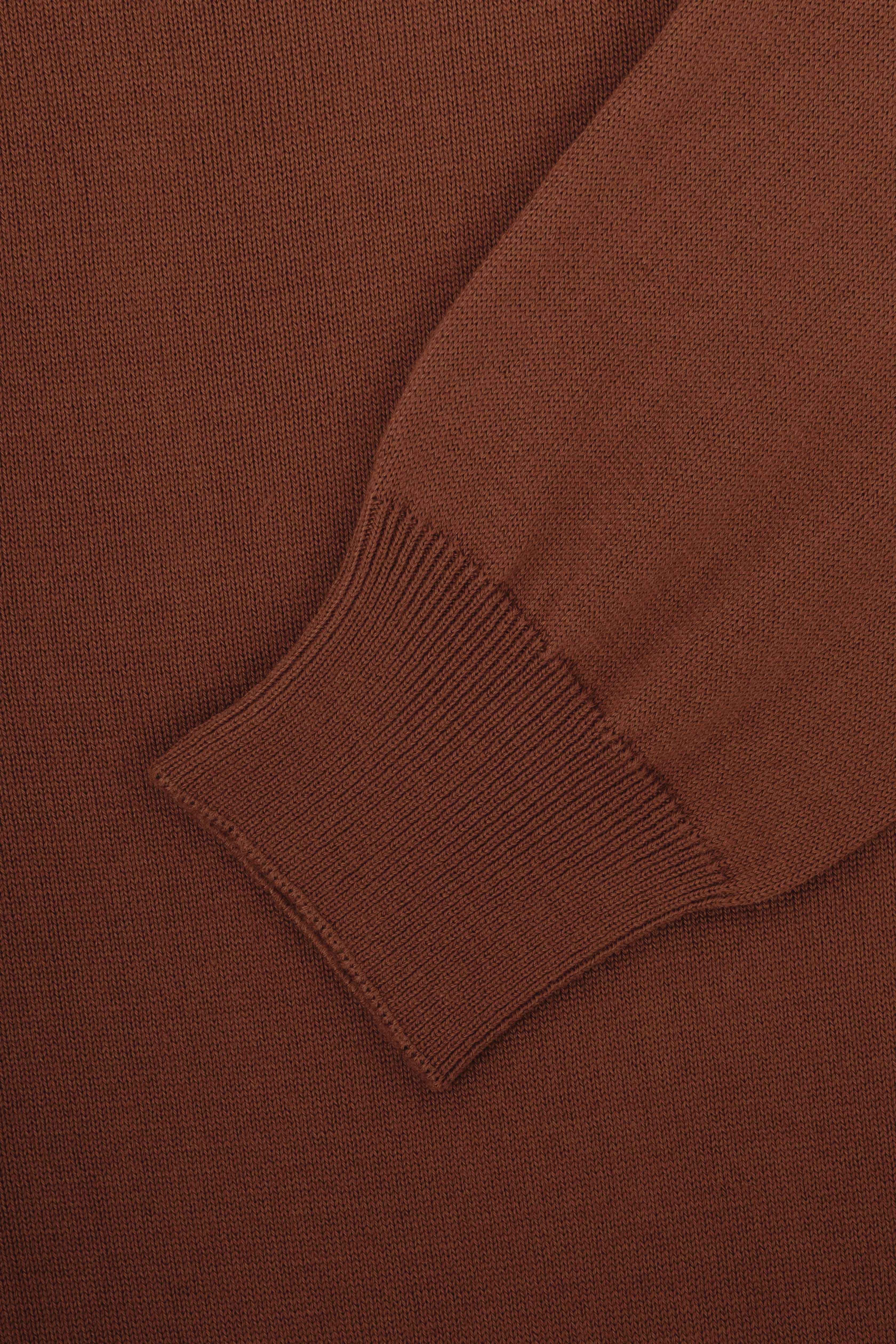 V-Neck Caput mortuum Brown Pullover