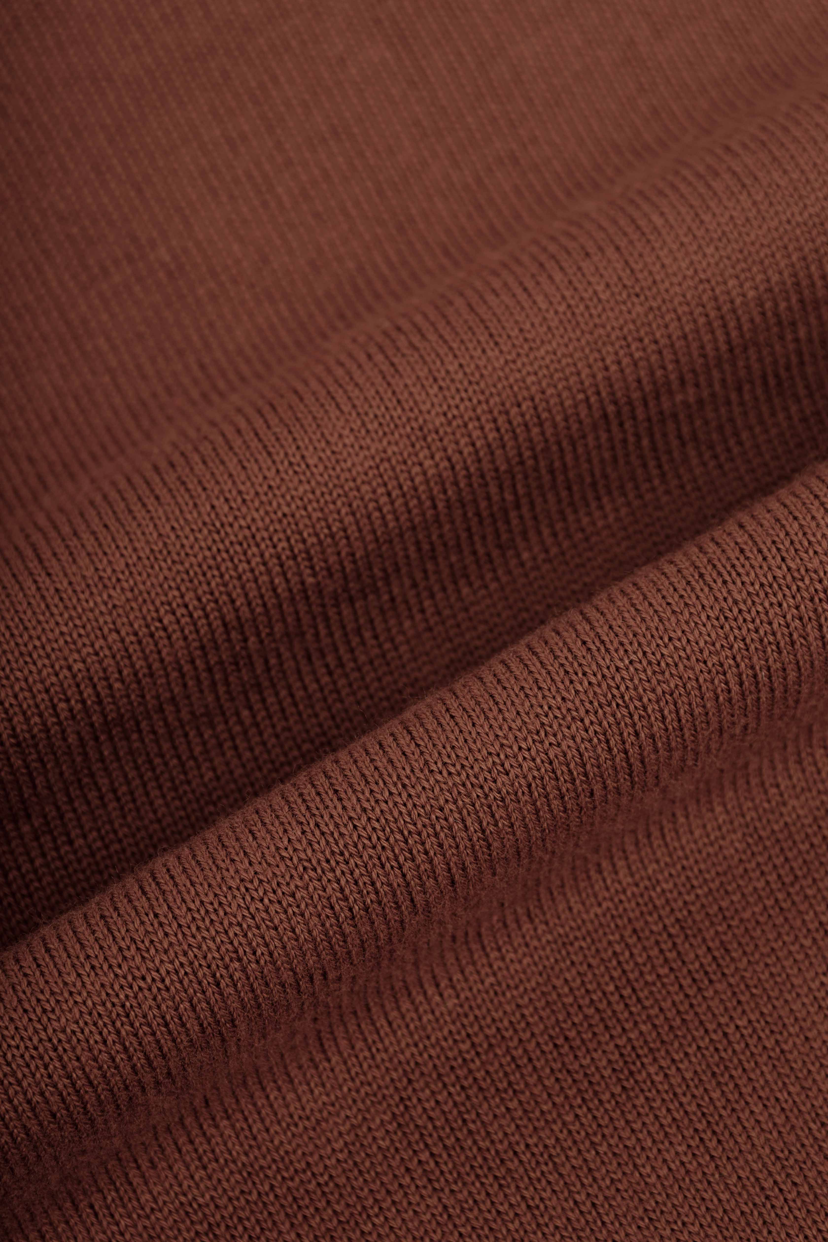 V-Neck Caput mortuum Brown Pullover