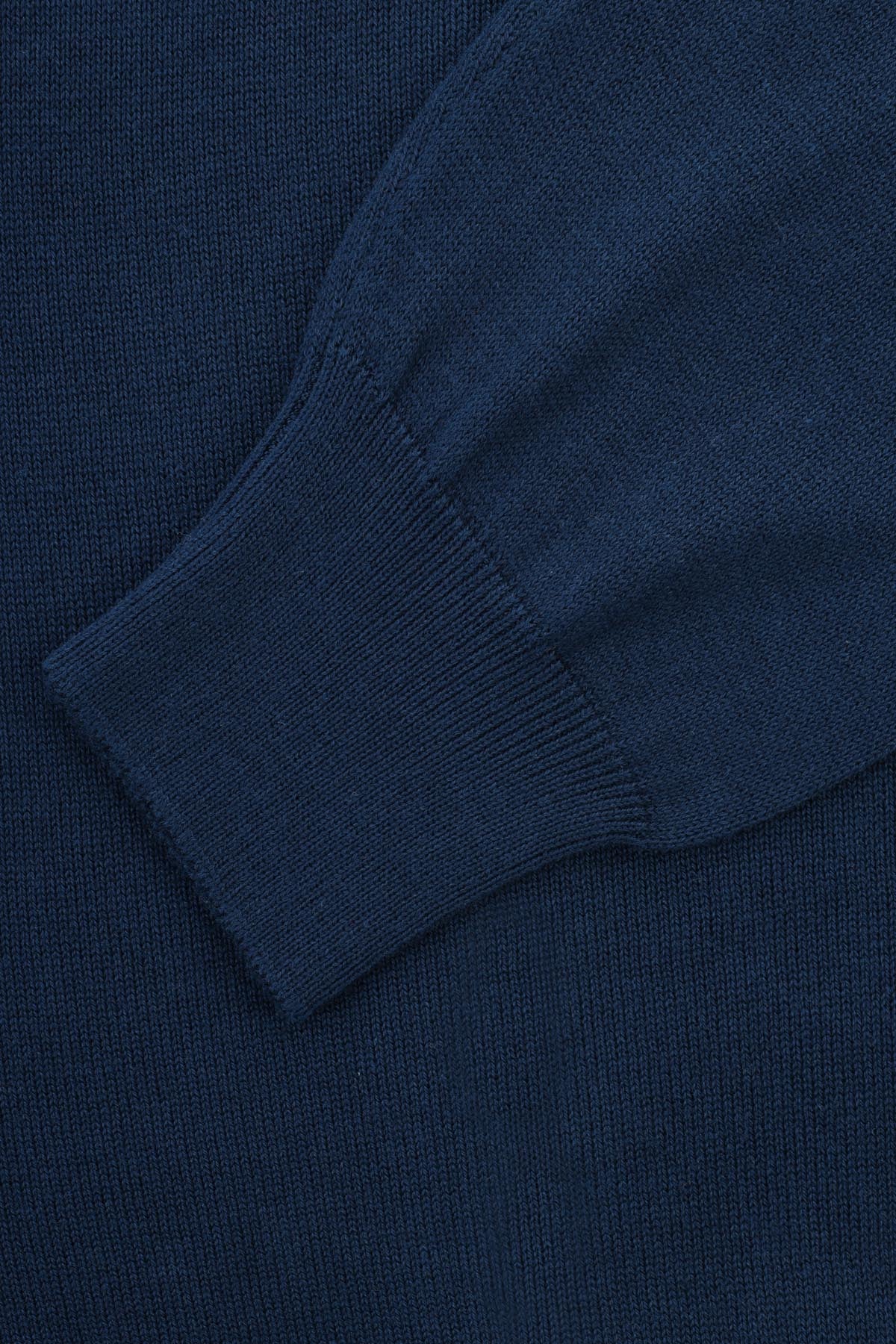 Jacquard Navy Knitted Jacket - 4