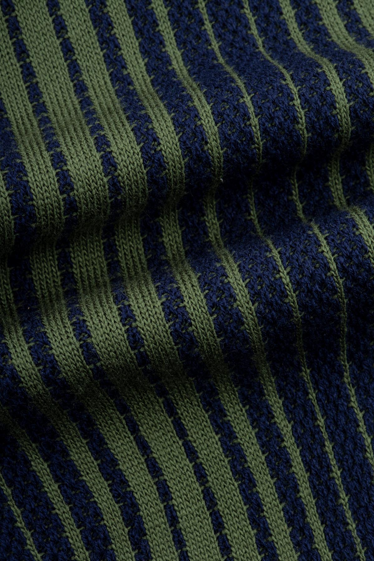 Jacquard Dark Green& Navy Knitted Jacket - 3