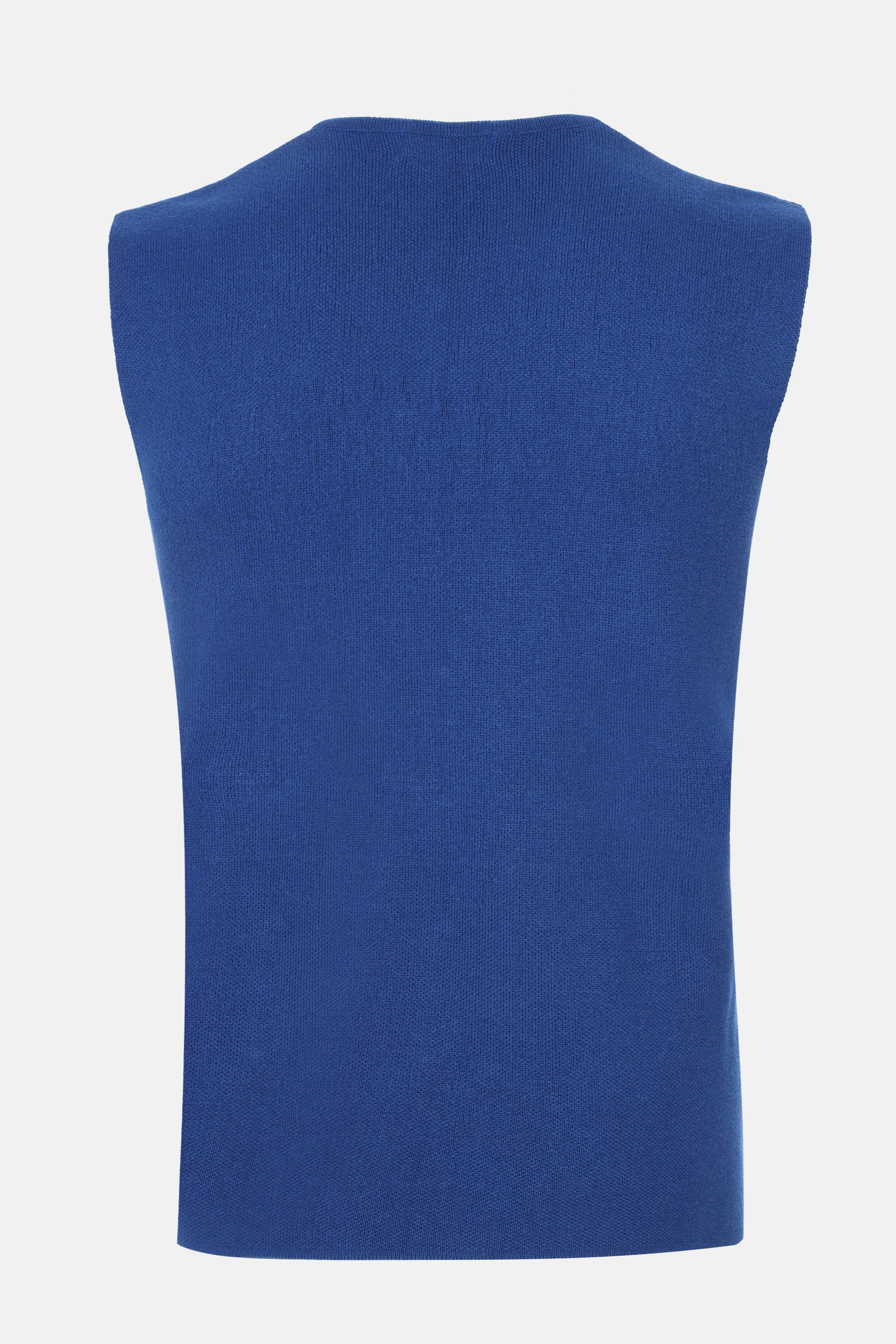 Button up Jacquard Navy Knitwear Vest