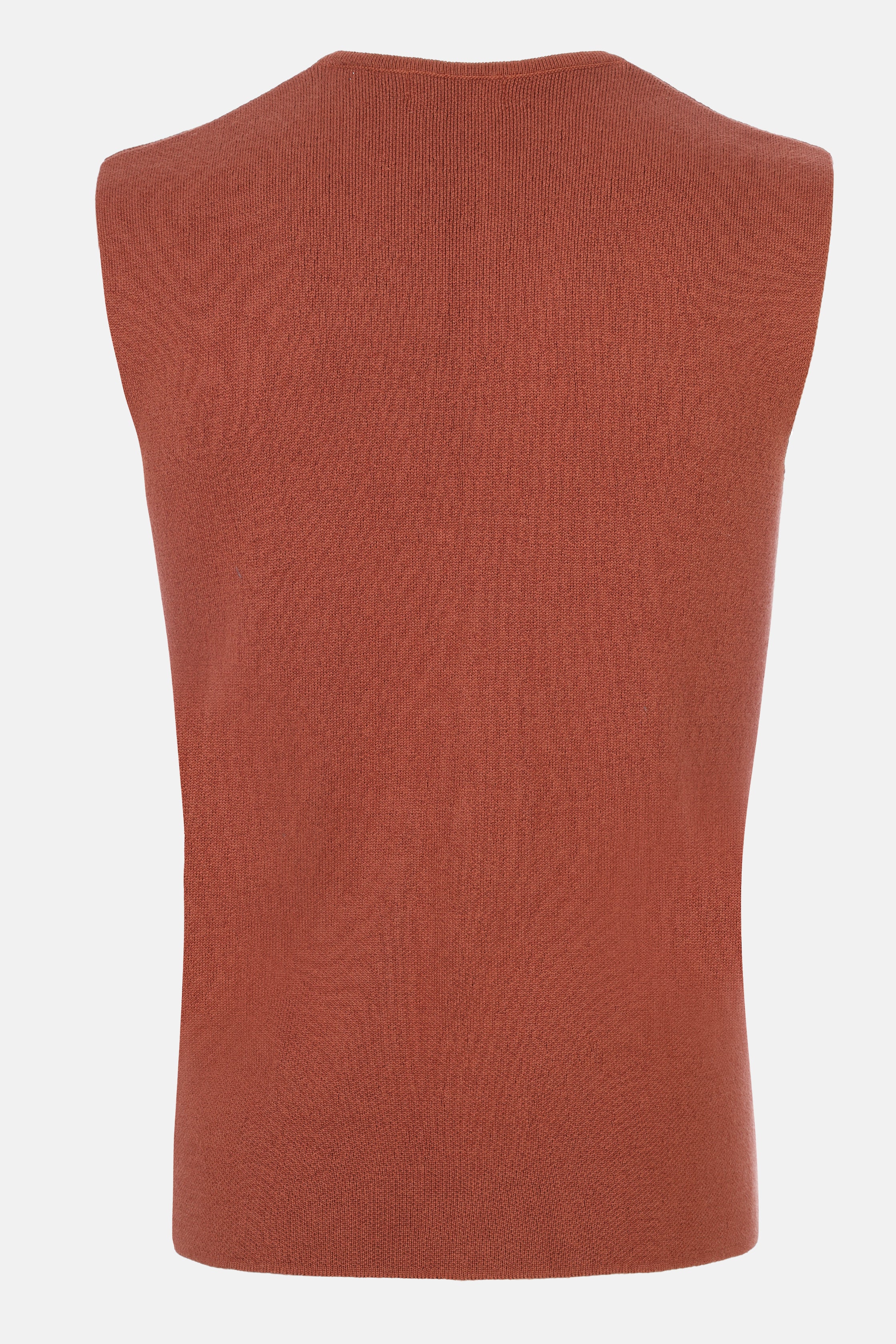 Button up Jacquard Brick Knitwear Vest
