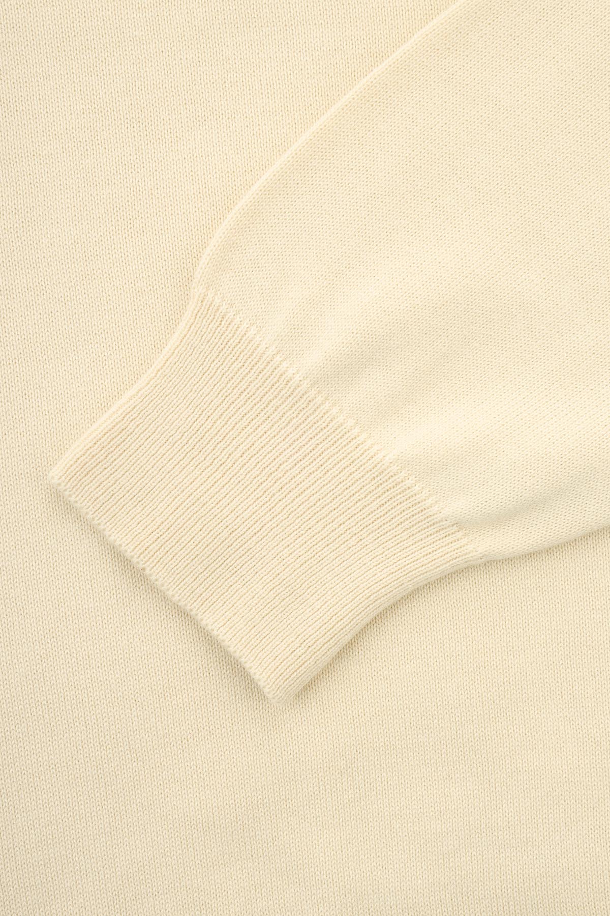 Jacquard Knitted Mock Neck Papaya Whip Pullover - 4
