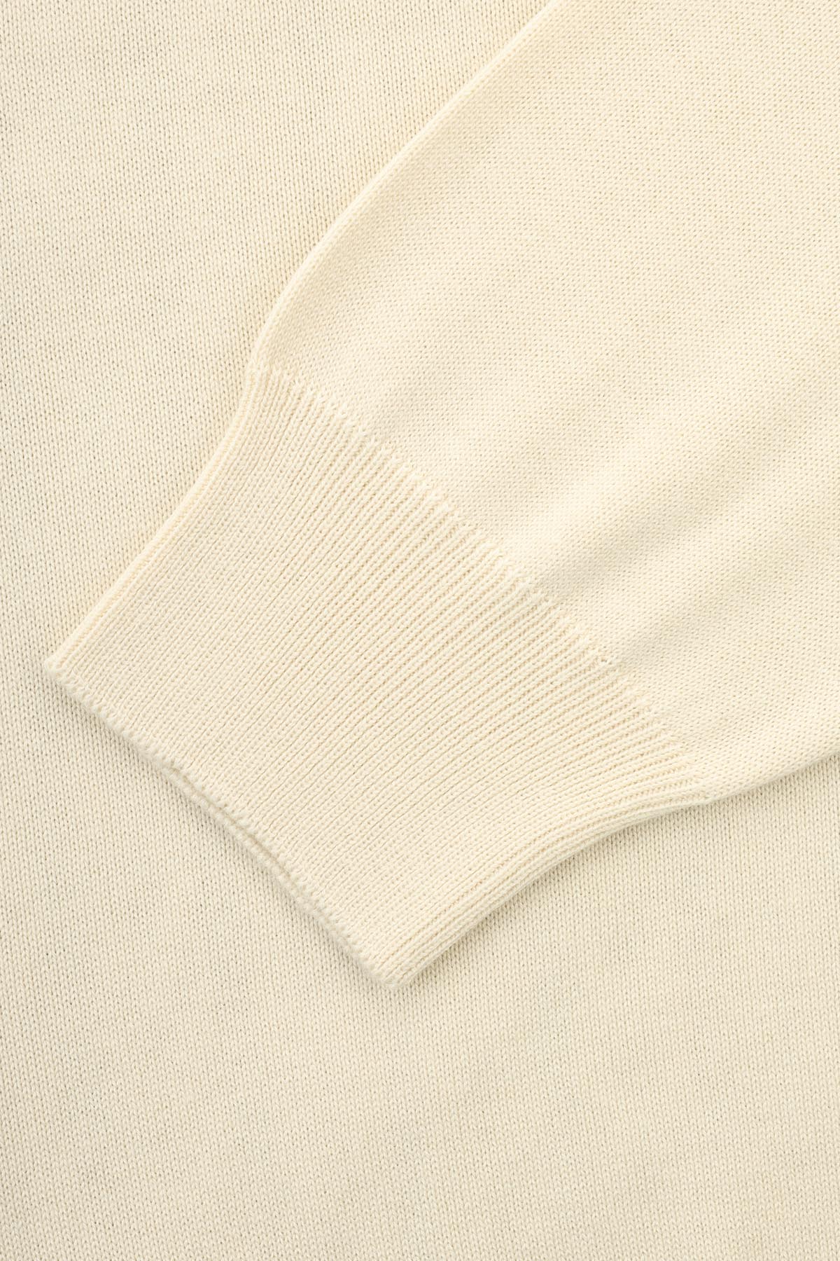 Jacquard Round Neck Beige Knitted Pullover - 3