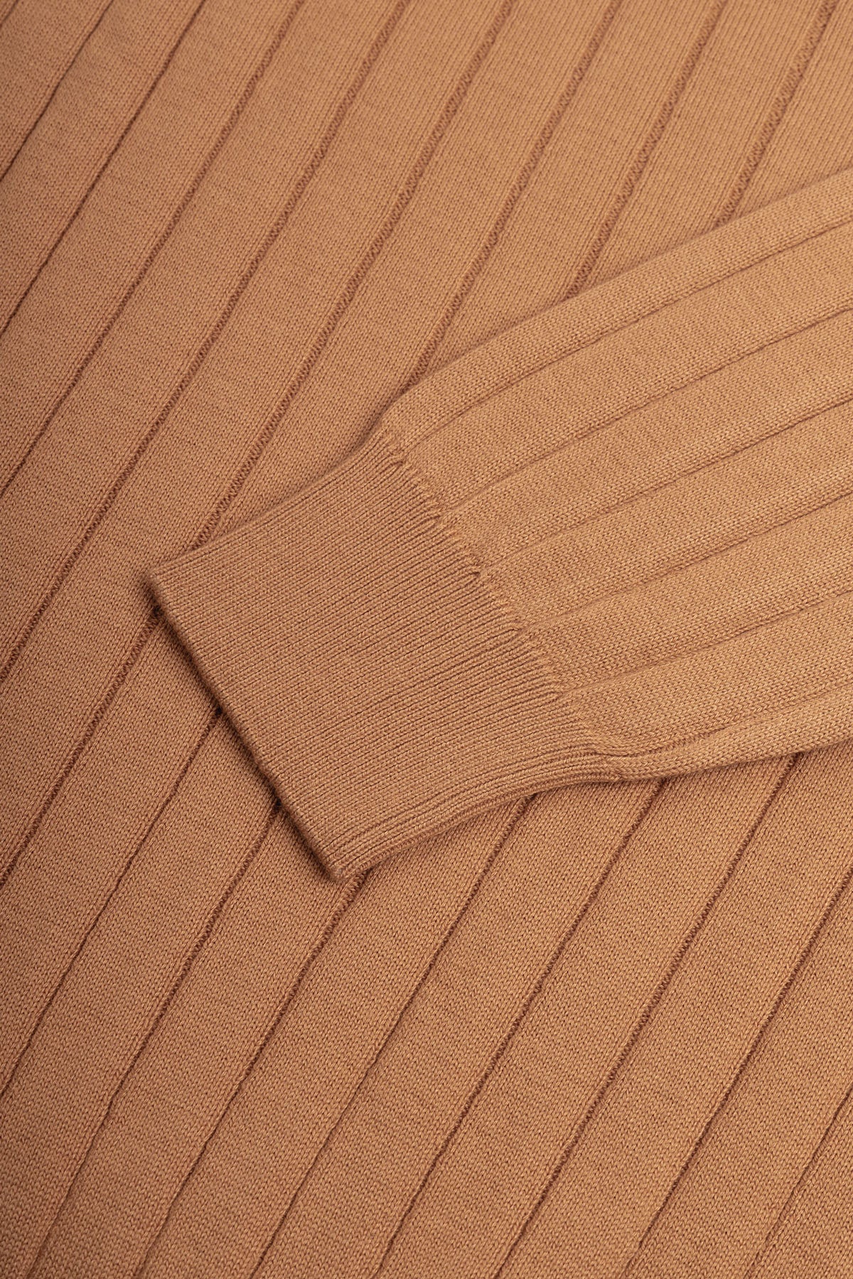 Striped Persian Orange Long-Sleeves Polo Shirt - 4