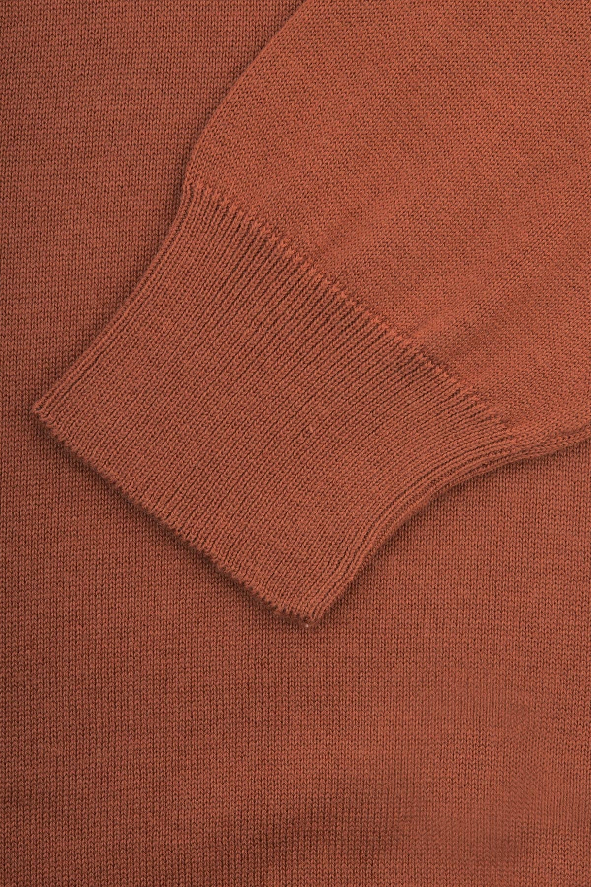 Solid Brick High Neck Pullover - 3