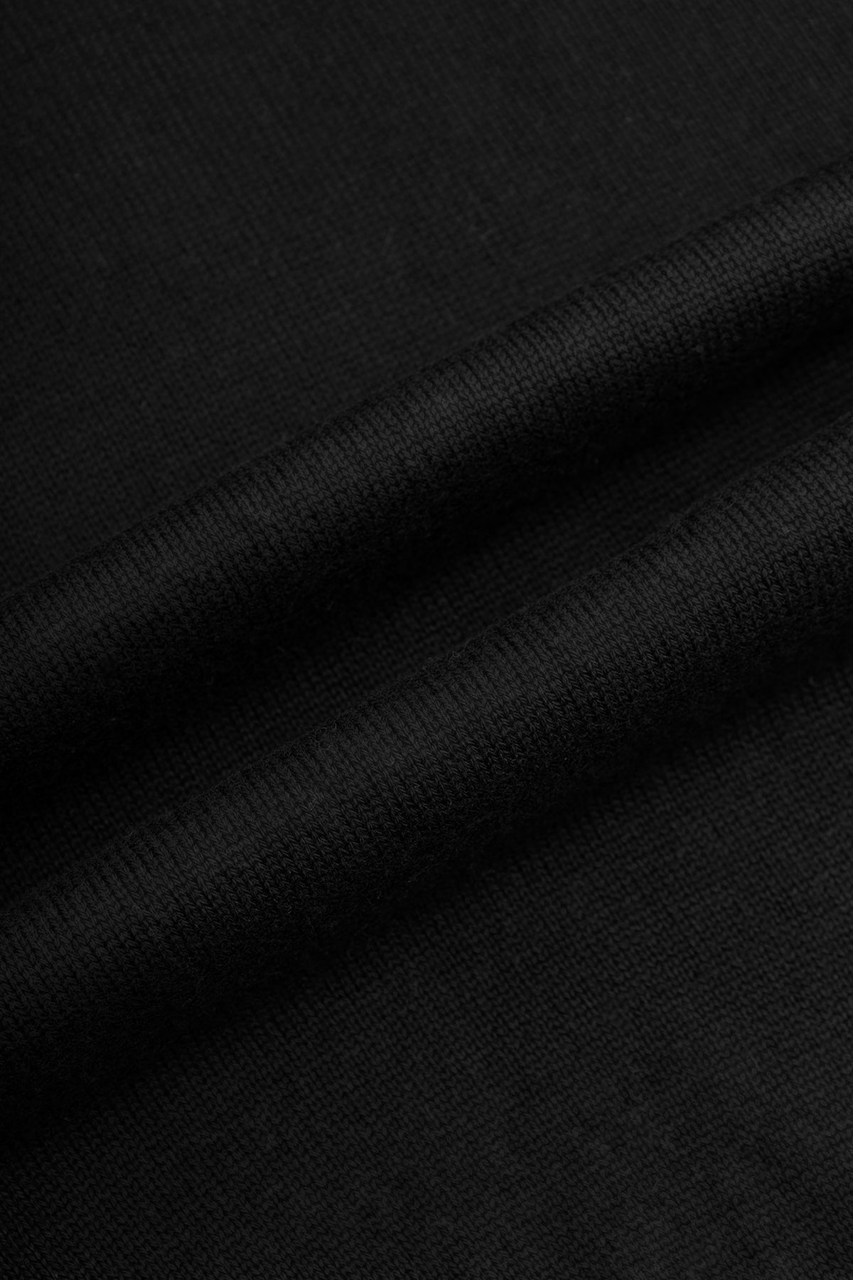 Solid Black High-Neck Pullover - 5