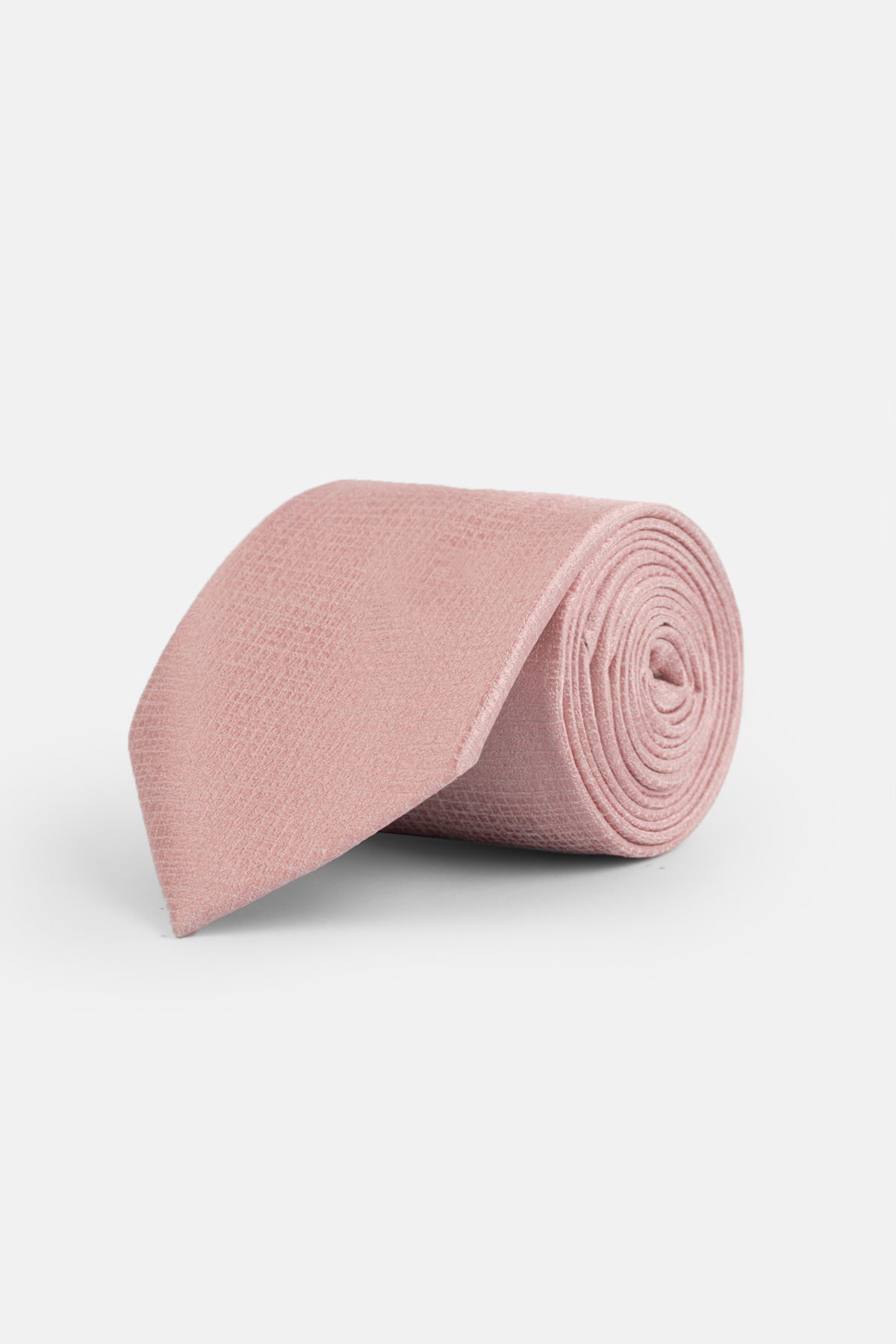 Jacquard Dark Rose Tie Necktie with Handkerchief - 1