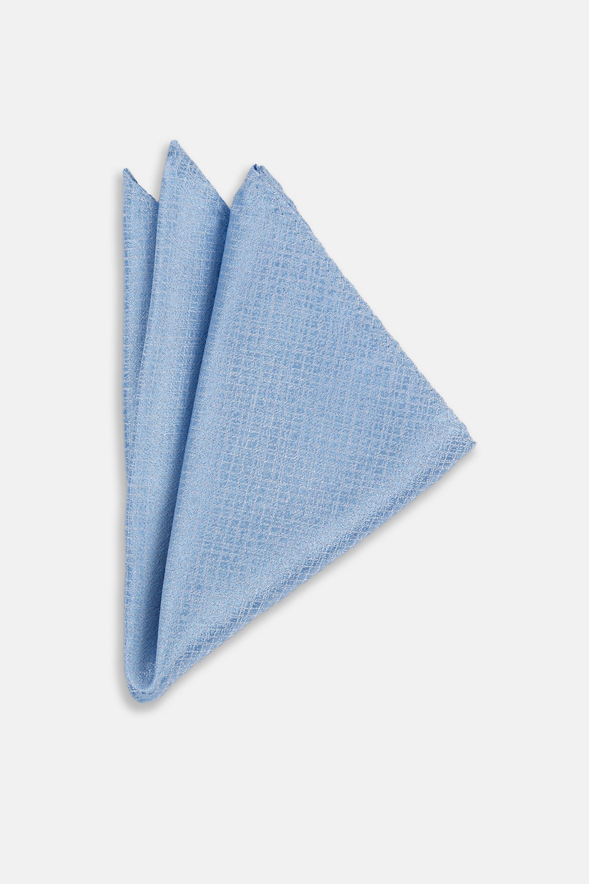 Jacquard Light Blue Tie Necktie with Handkerchief