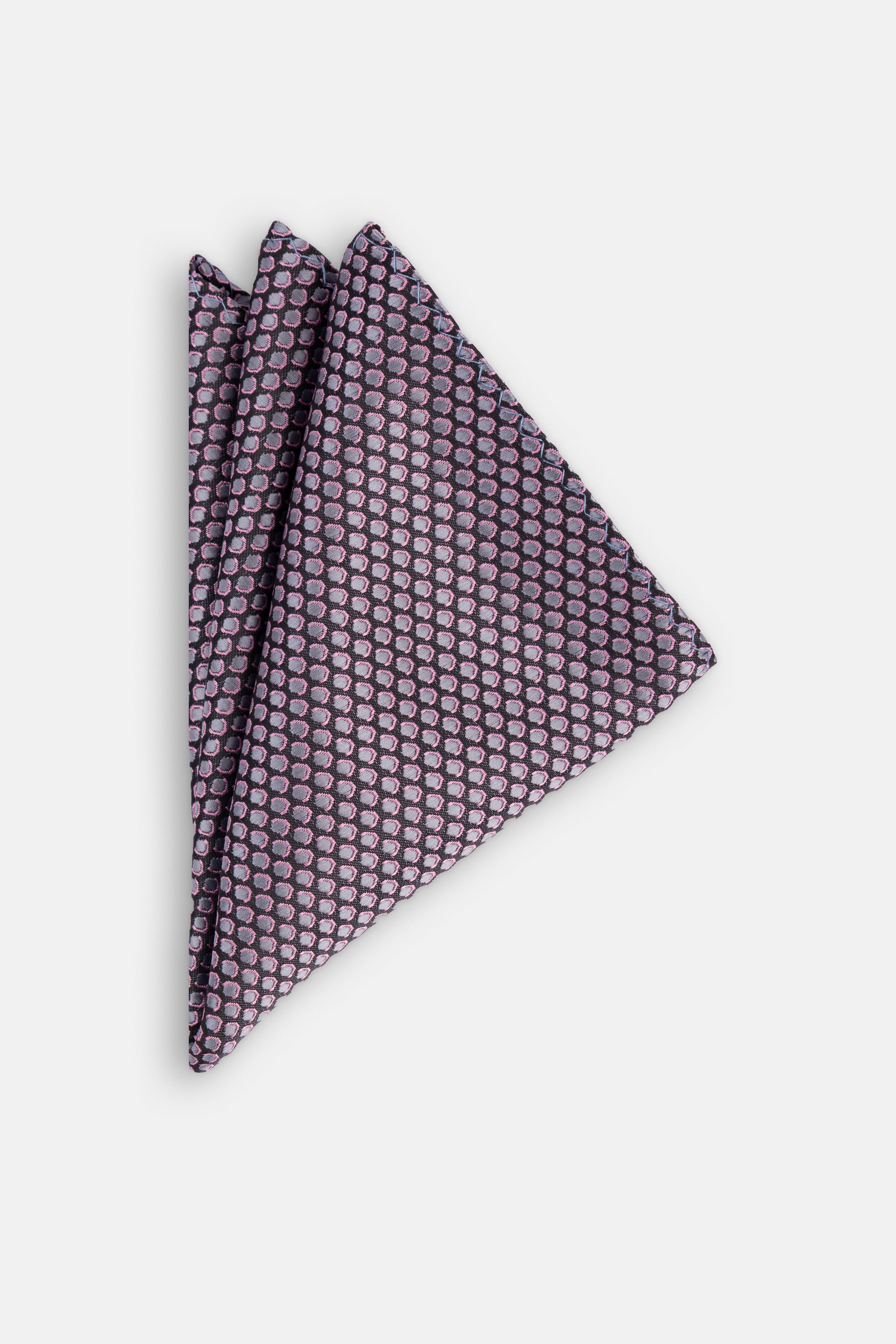 Jacquard Mauve Tie Necktie with Handkerchief