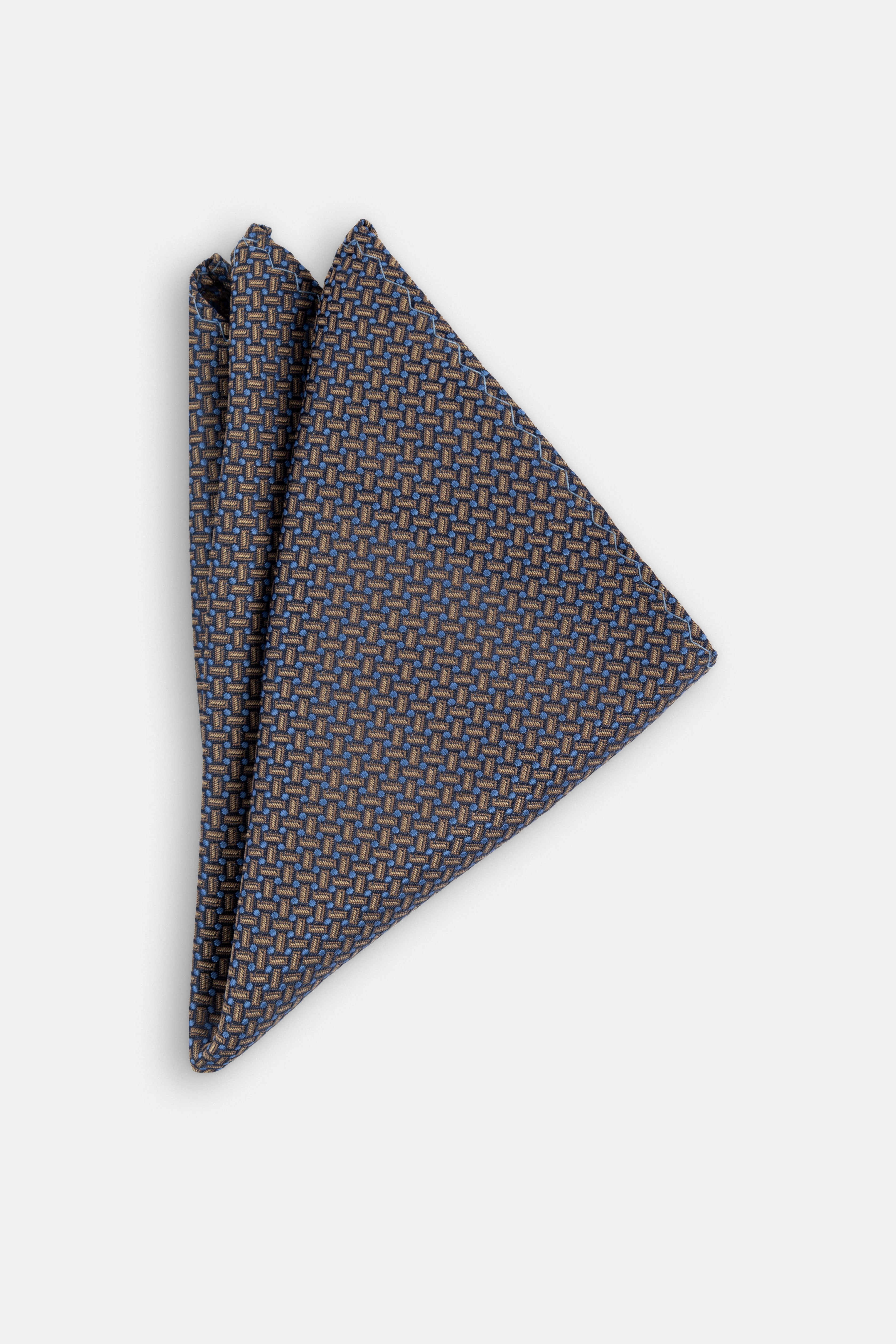Jacquard Beige Tie Necktie with Handkerchief