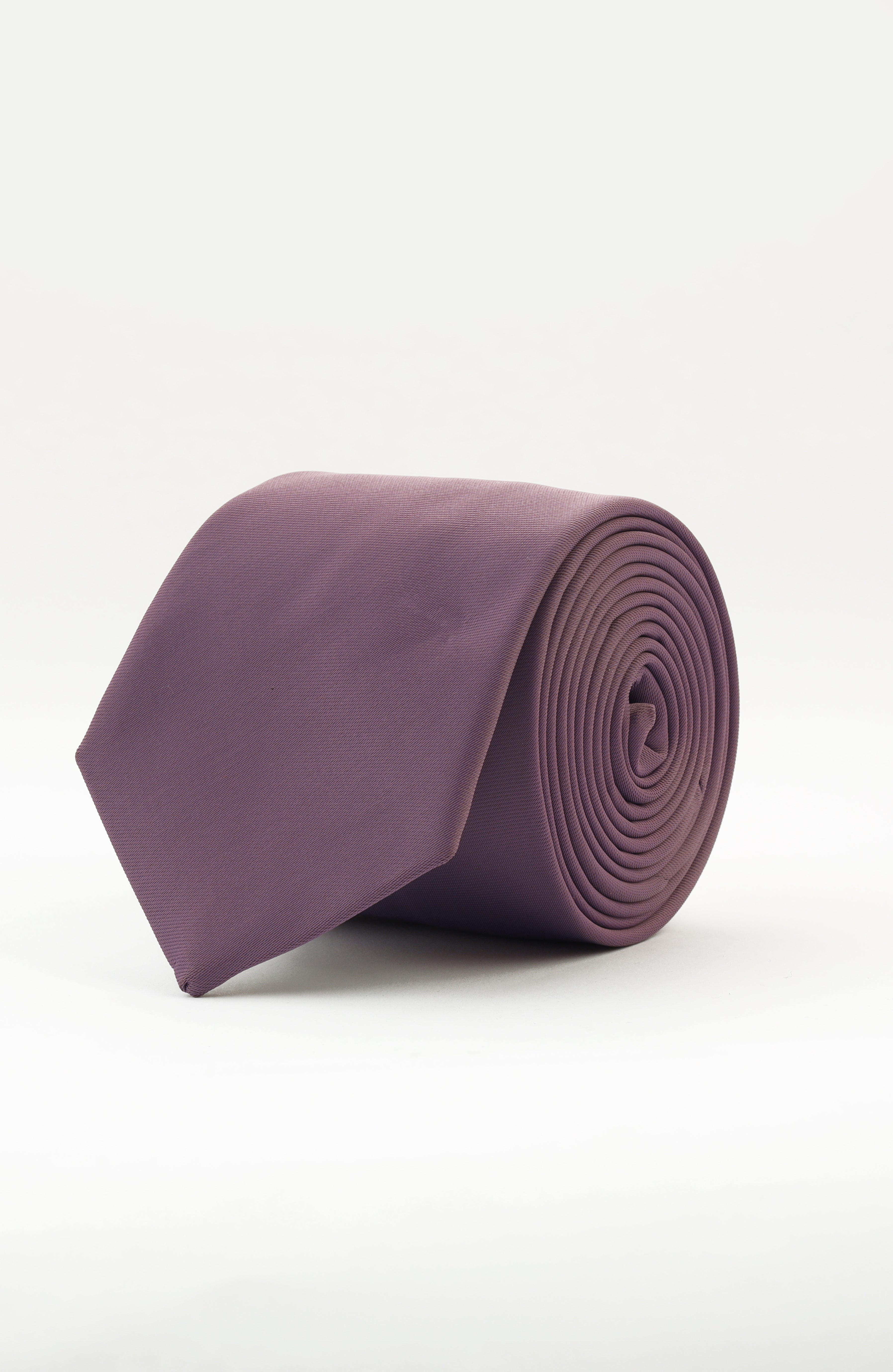Plain Mauve Necktie - 1