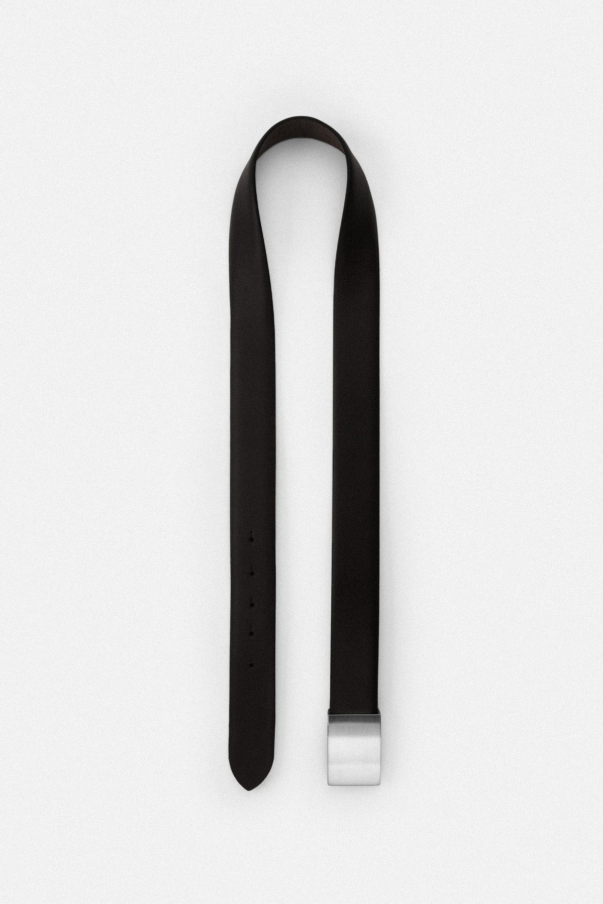 Black Classic Leather Belt