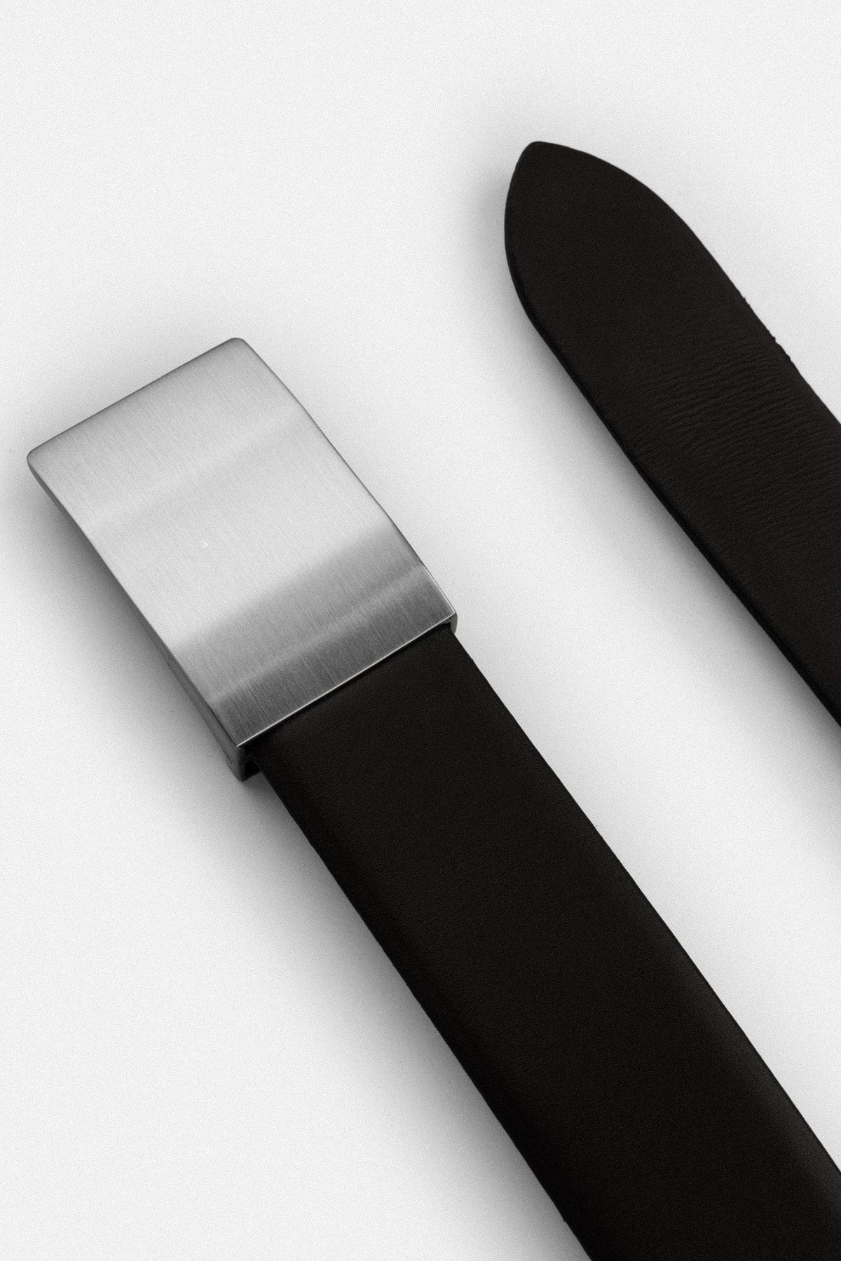 Black Classic Leather Belt