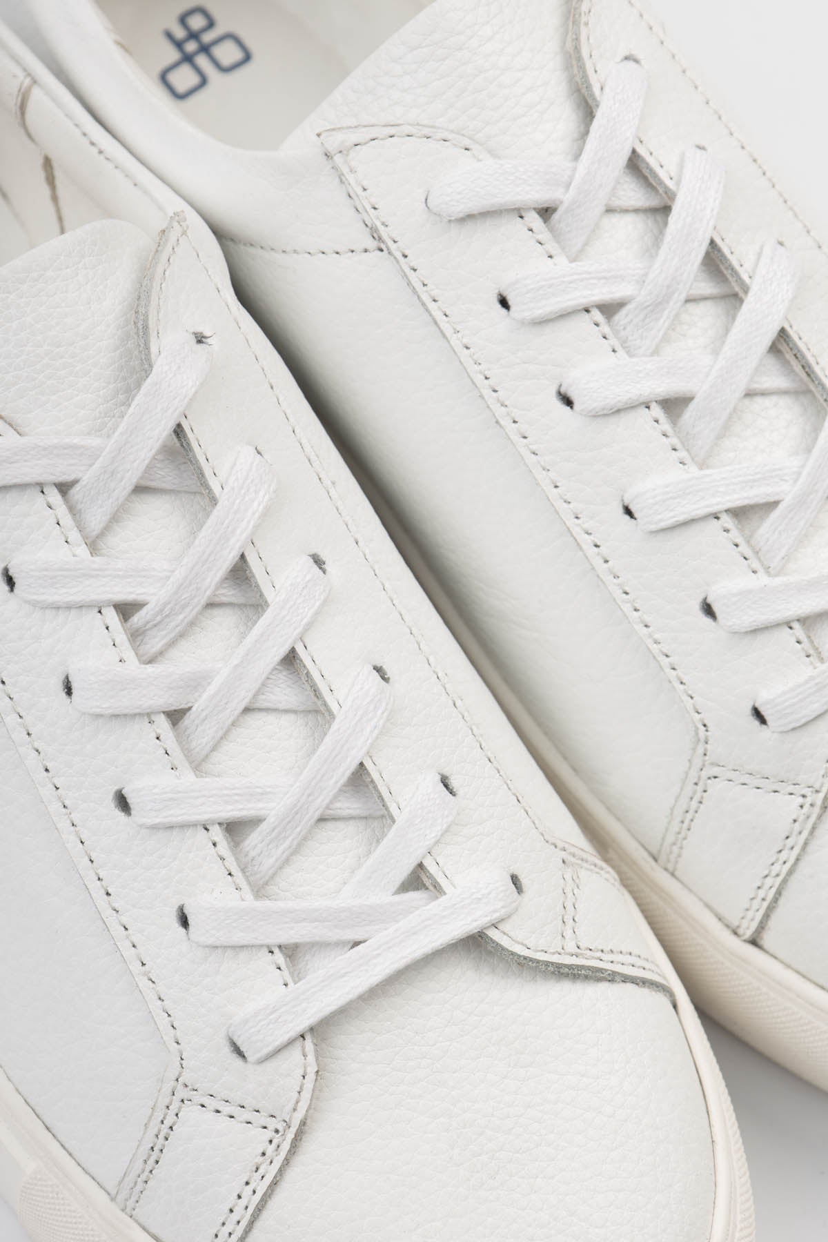 White Mid Luxury Sneakers - 3