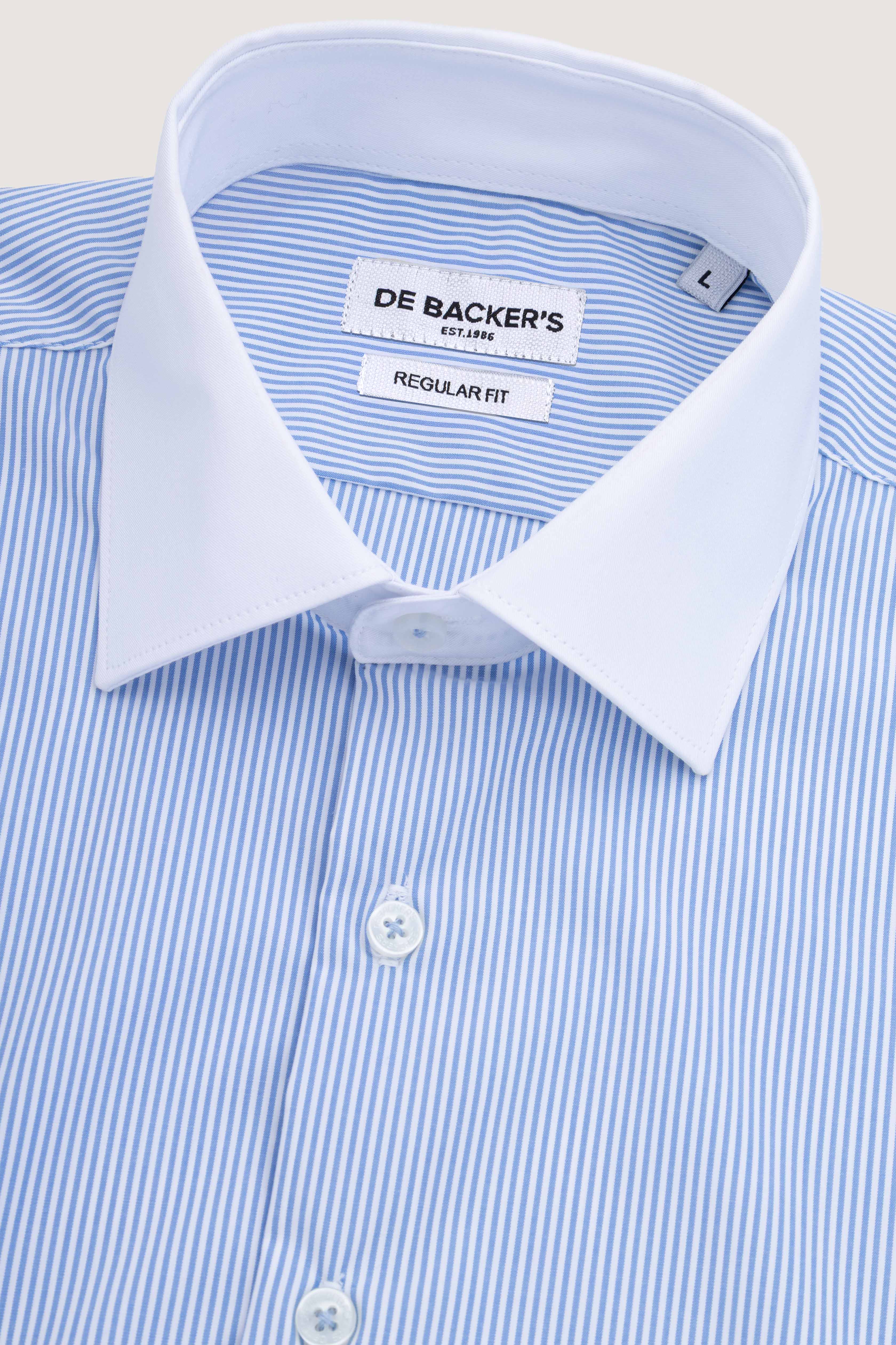 Light Blue Striped Bamboo Classic Shirt