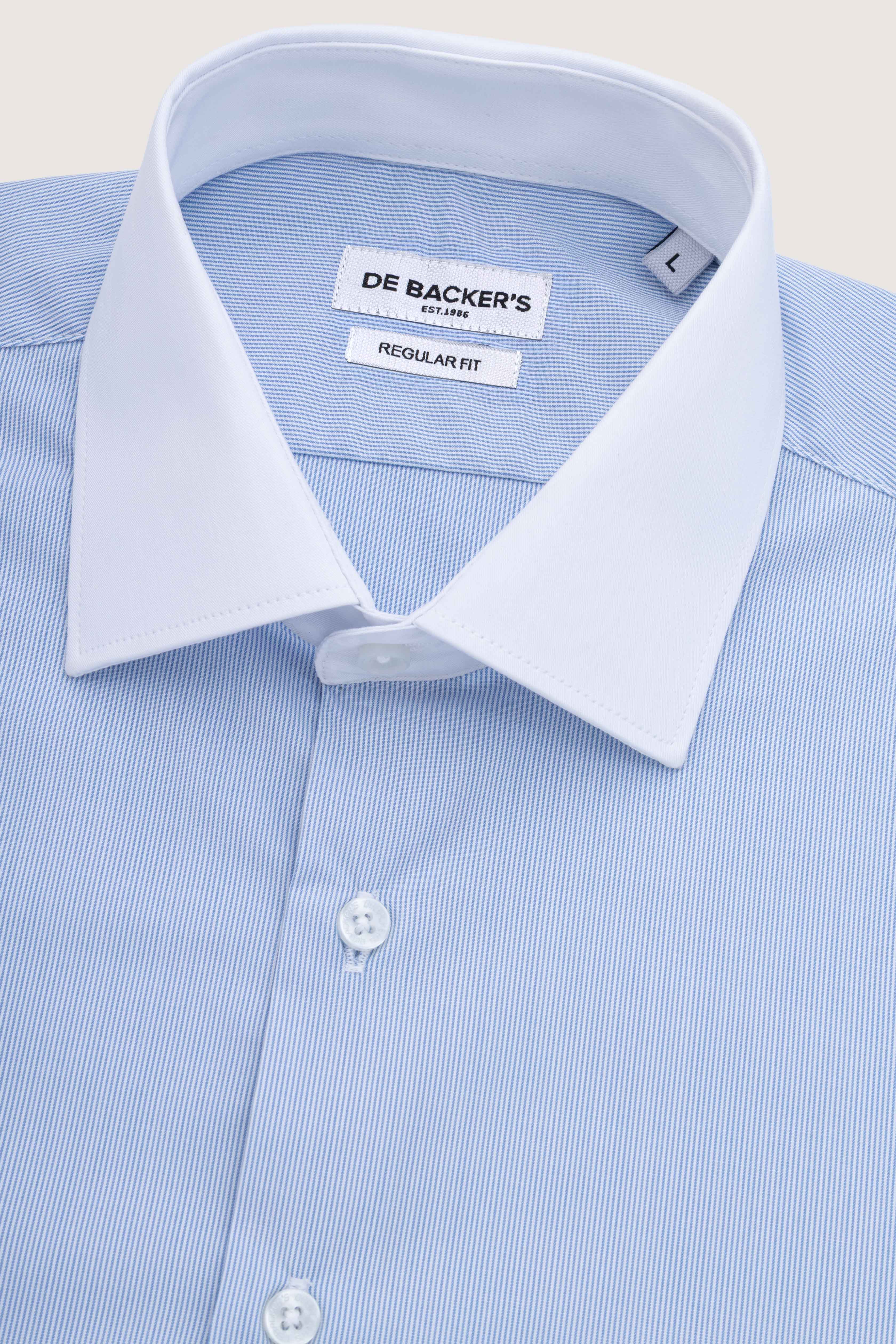 Light Blue Striped Bamboo Classics Shirt